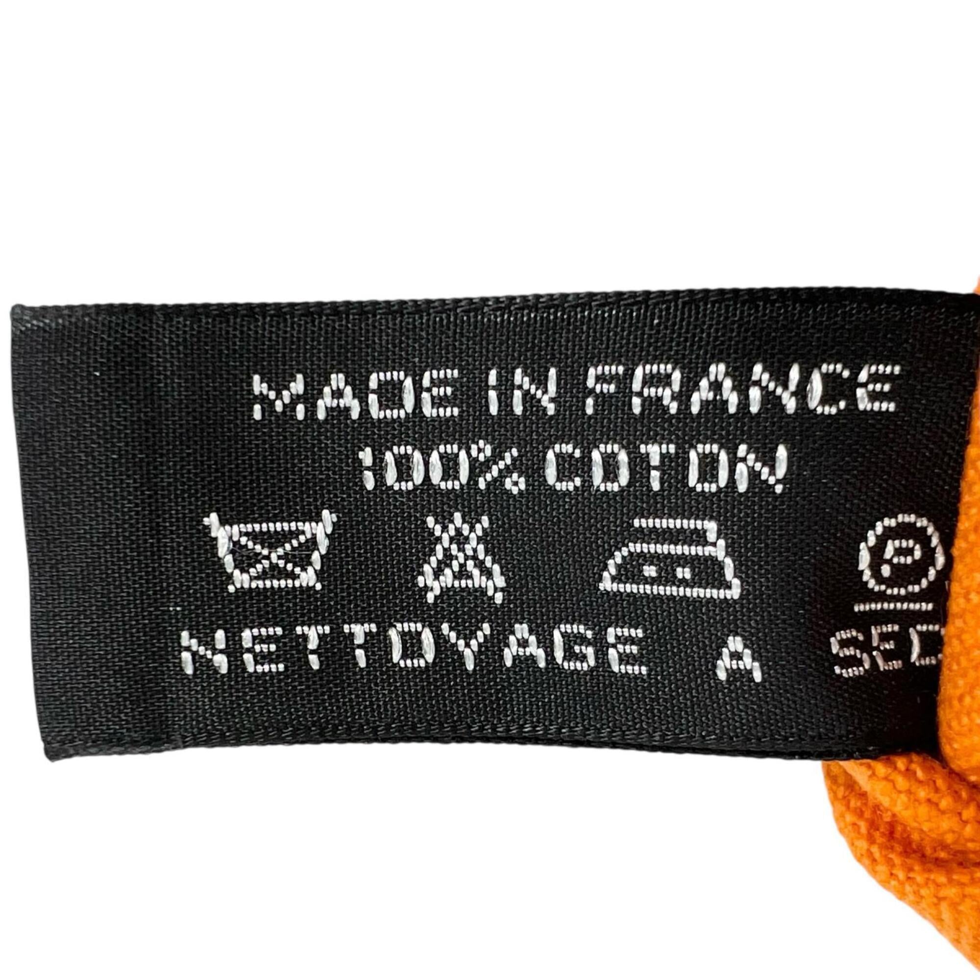 Hermes Orange Cotton Pouch (Pre-Owned)
