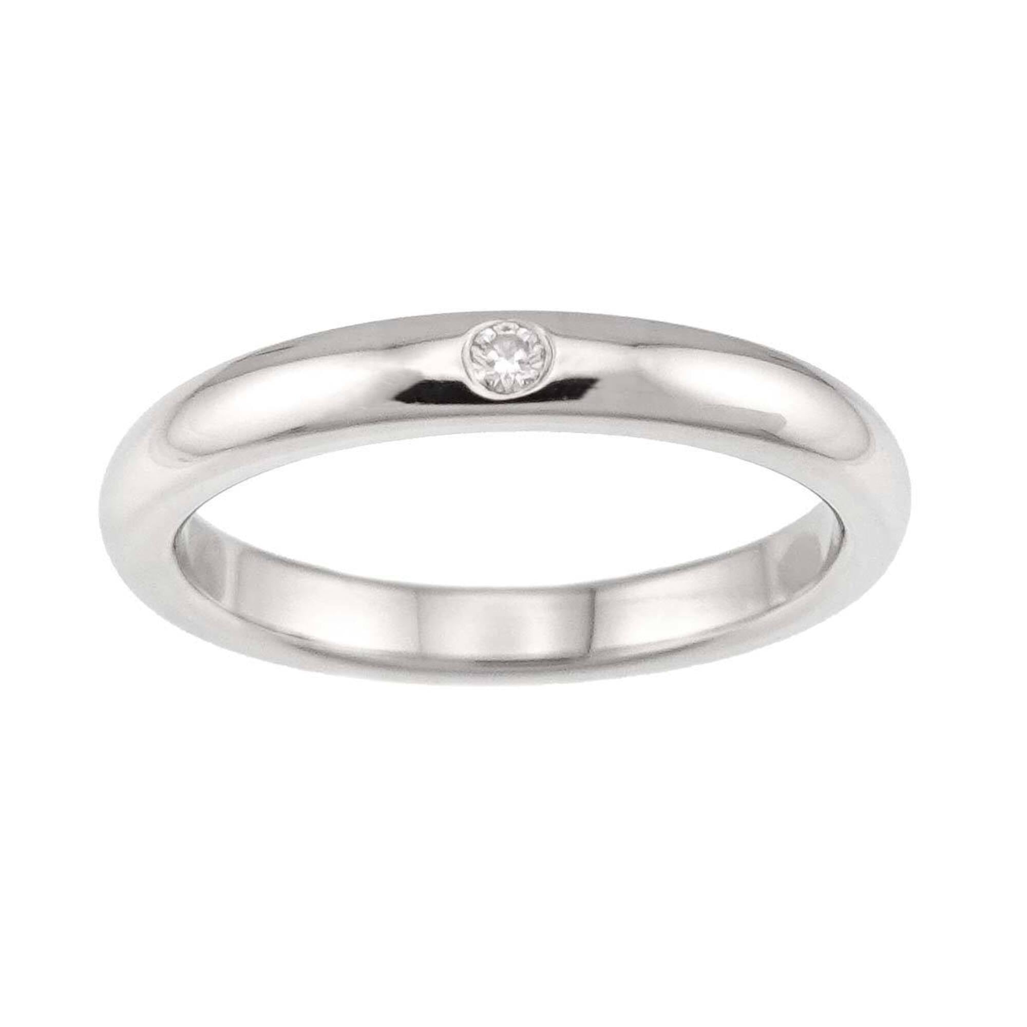 Tiffany Silver Platinum 950 Band Ring (Pre-Owned)