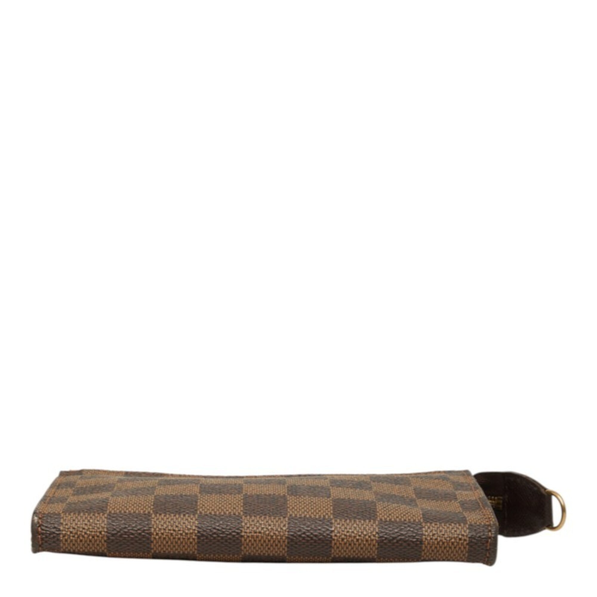 Louis Vuitton Brown Damier Canvas Pvc Handbag Pouch (Pre-Owned)