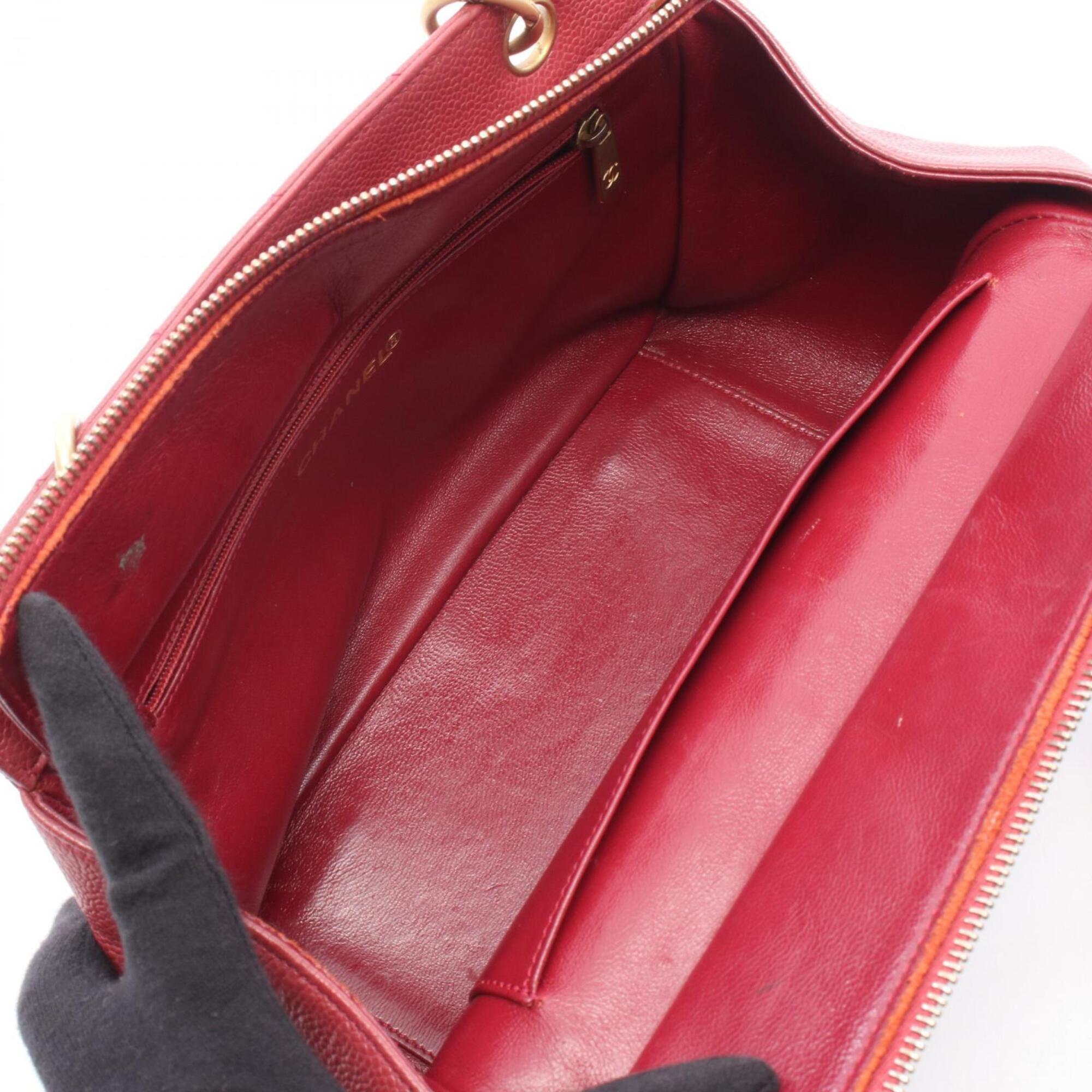 Chanel Pink Grained Calfskin Handbag (Pre-Owned)