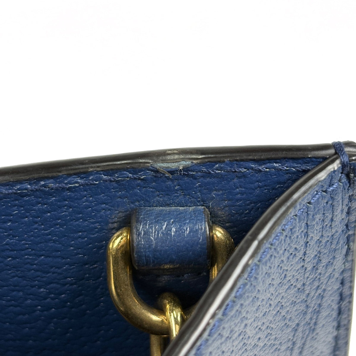 Gucci Blue Leather Handbag (Pre-Owned)