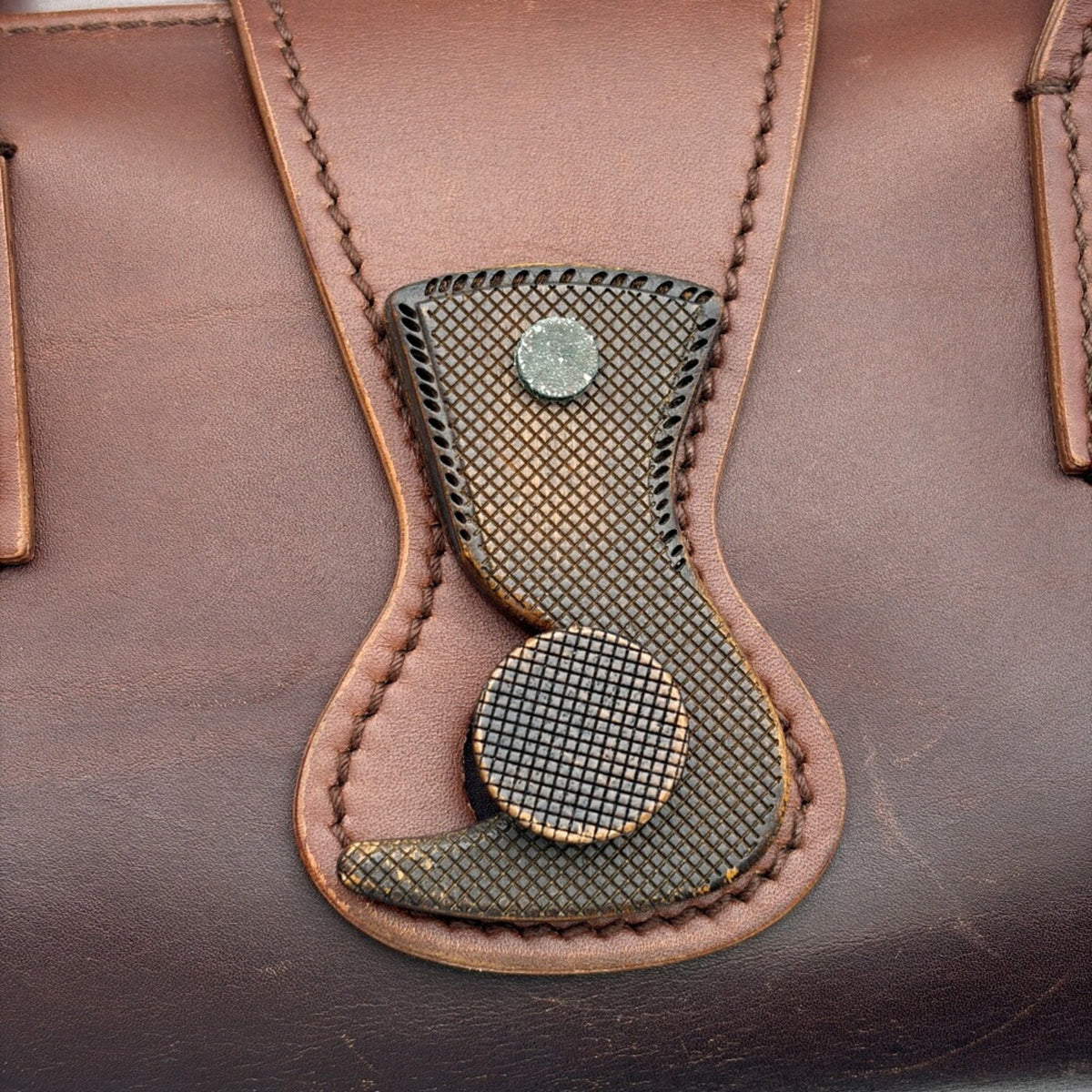 Gucci Brown Leather Handbag (Pre-Owned)