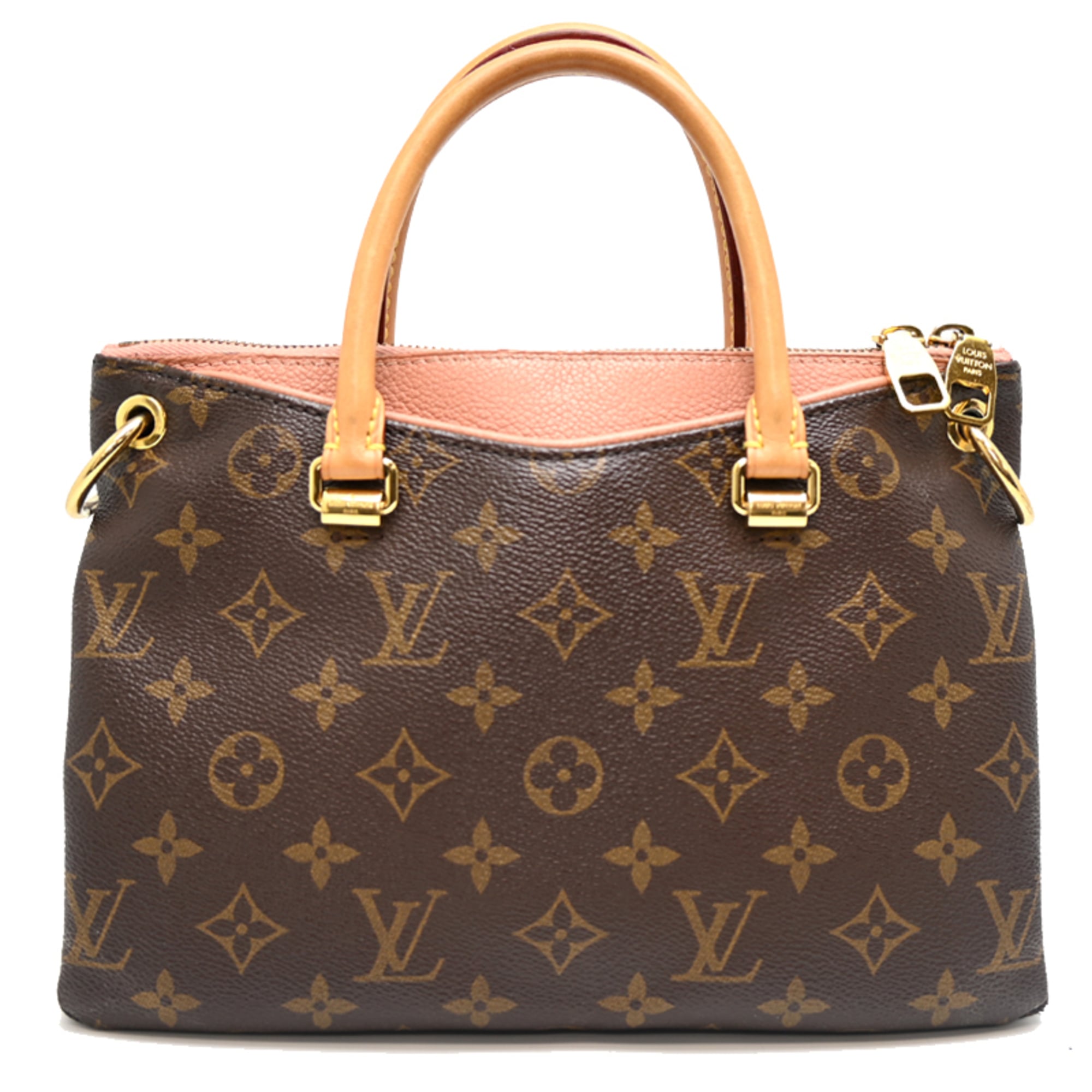 Louis Vuitton Brown Pink Monogram Handbag (Pre-Owned)