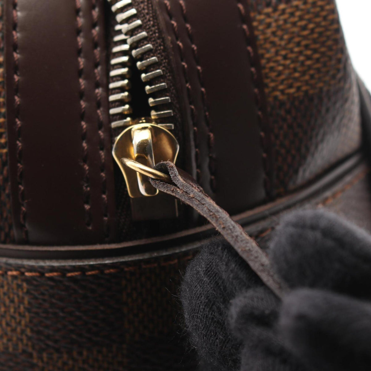 Louis Vuitton Brown Damier Canvas Coated Canvas Handbag (Pre-Owned)