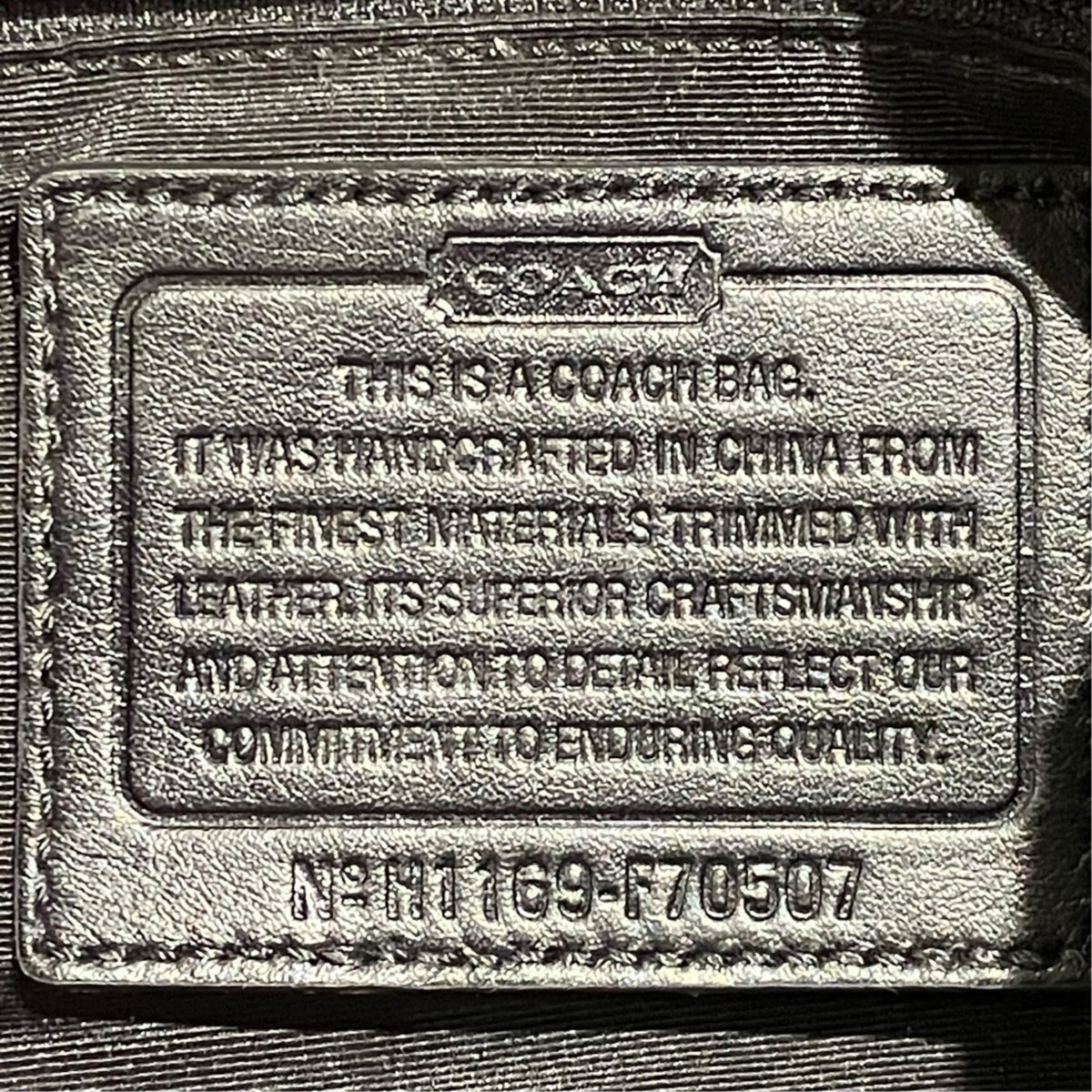 Coach Black Nylon Shoulder Bag (Pre-Owned)