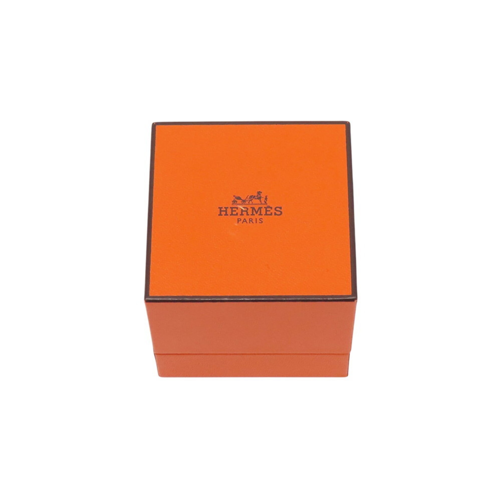 Hermes Silver 925 Band Ring (Pre-Owned)