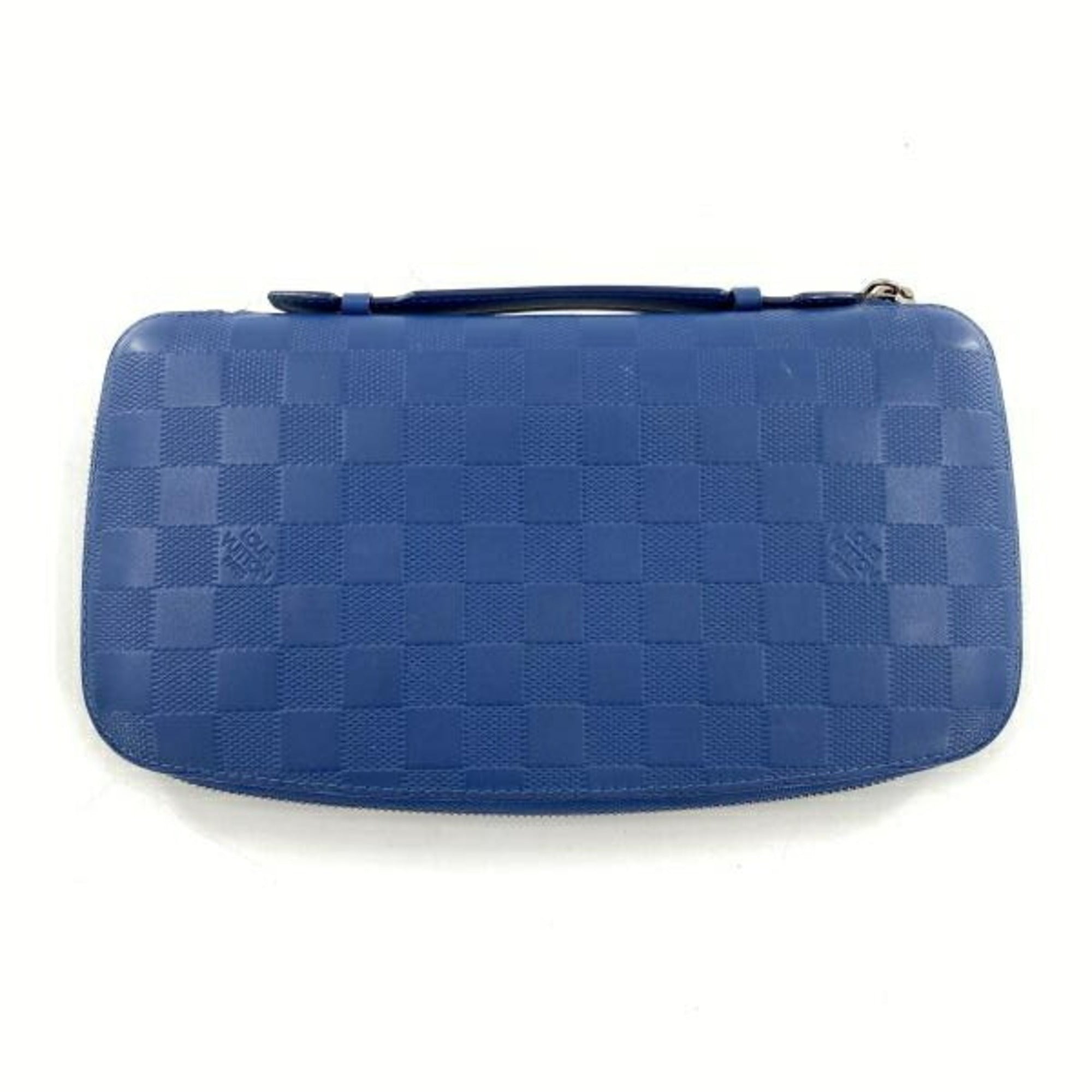 Louis Vuitton Damier Infini Blue Long Wallet (Bi-Fold) (Pre-Owned)