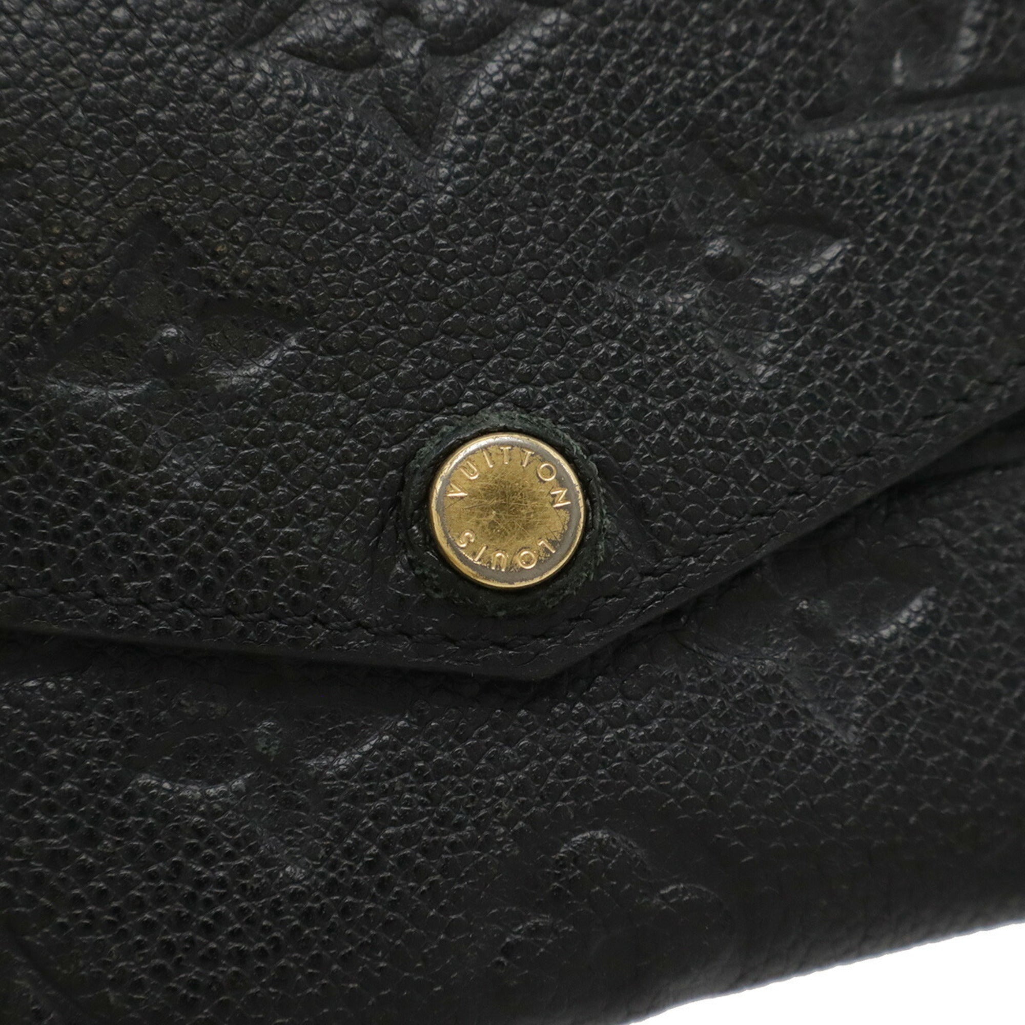 Louis Vuitton Monogram Empreinte Black Noir Monogram Empreinte Coin Purse/Coin Case (Pre-Owned)