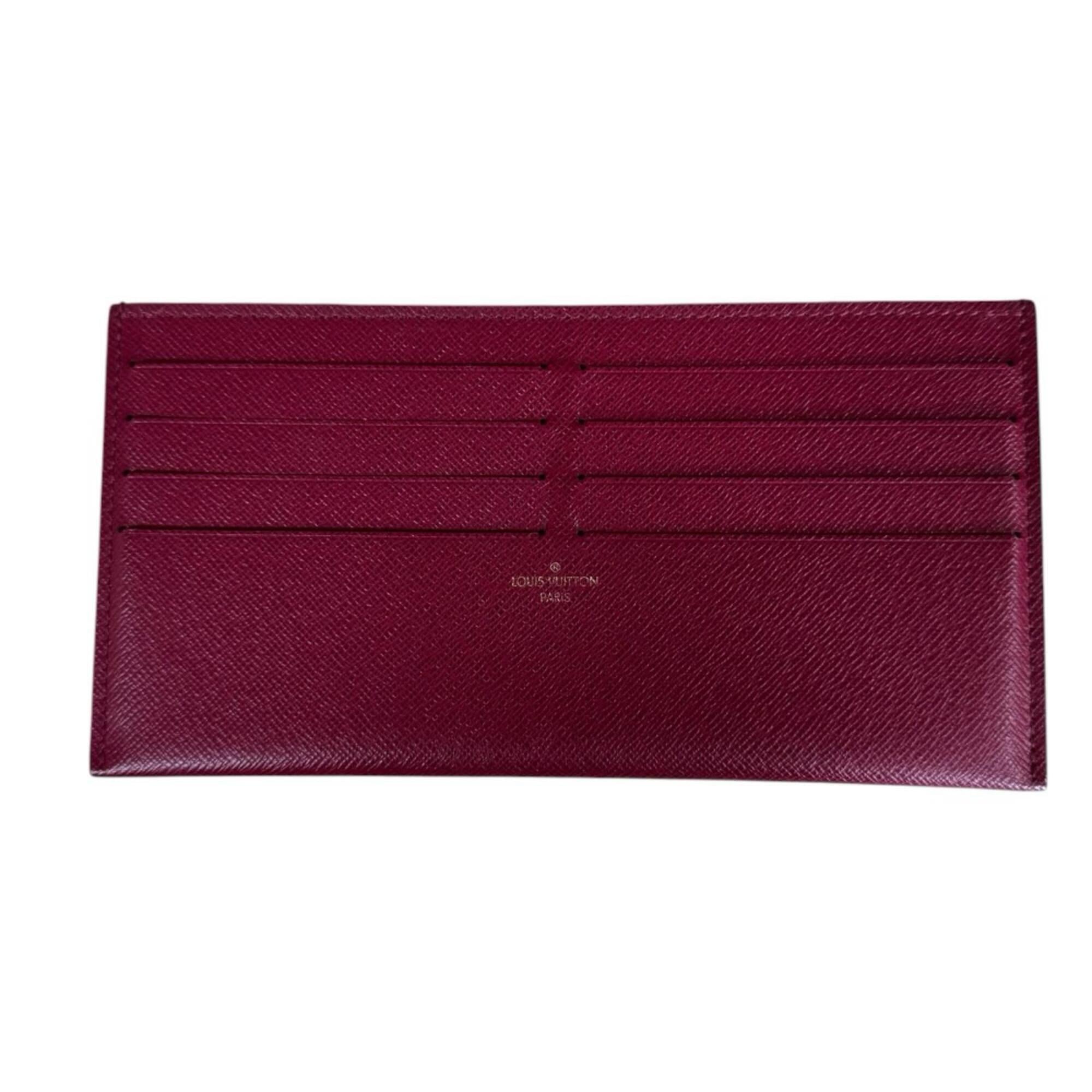 Louis Vuitton Brown Fuchsia Monogram Canvas Pochette Pouch Shoulder Bag (Pre-Owned)