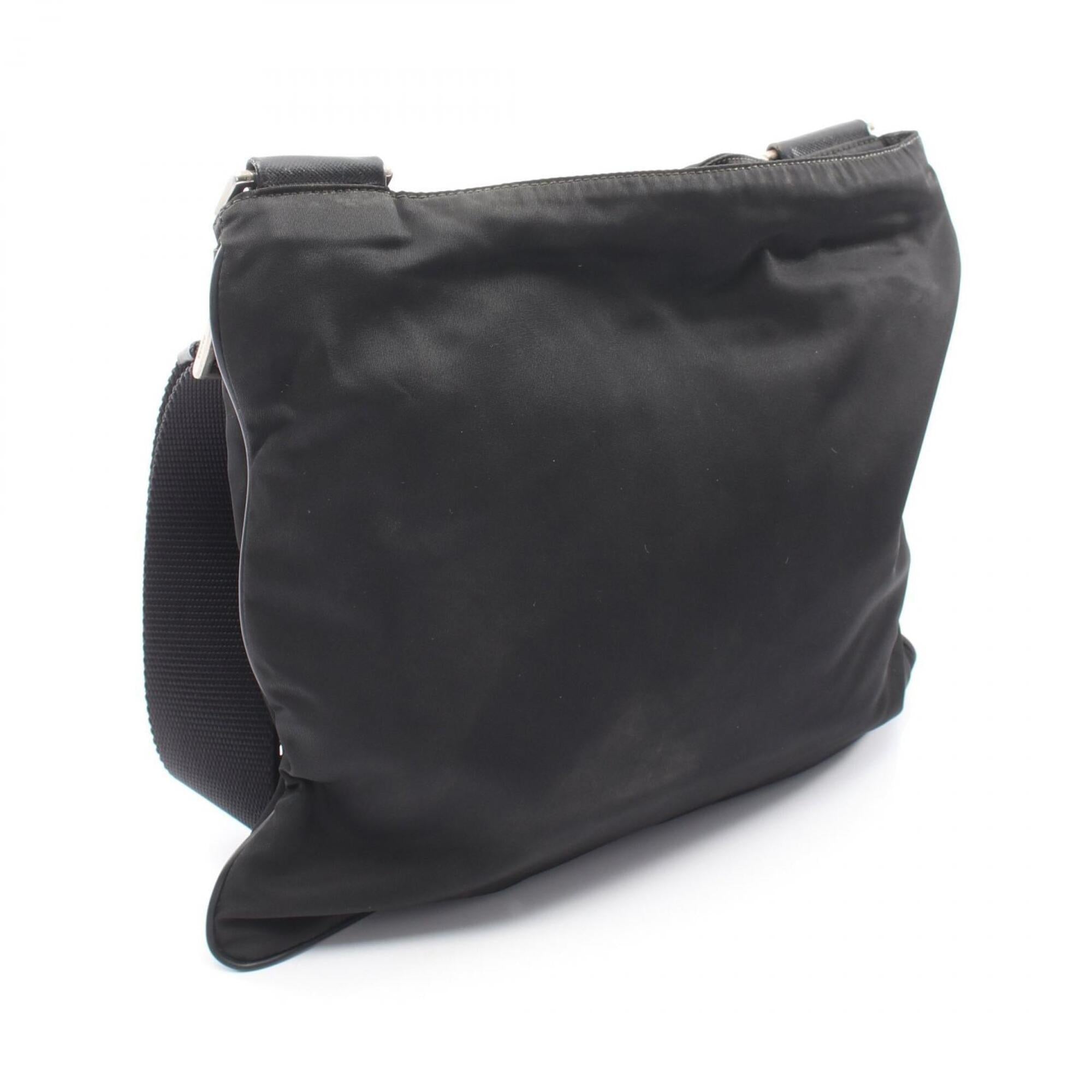 Prada Black Nylon Handbag Shoulder Bag (Pre-Owned)