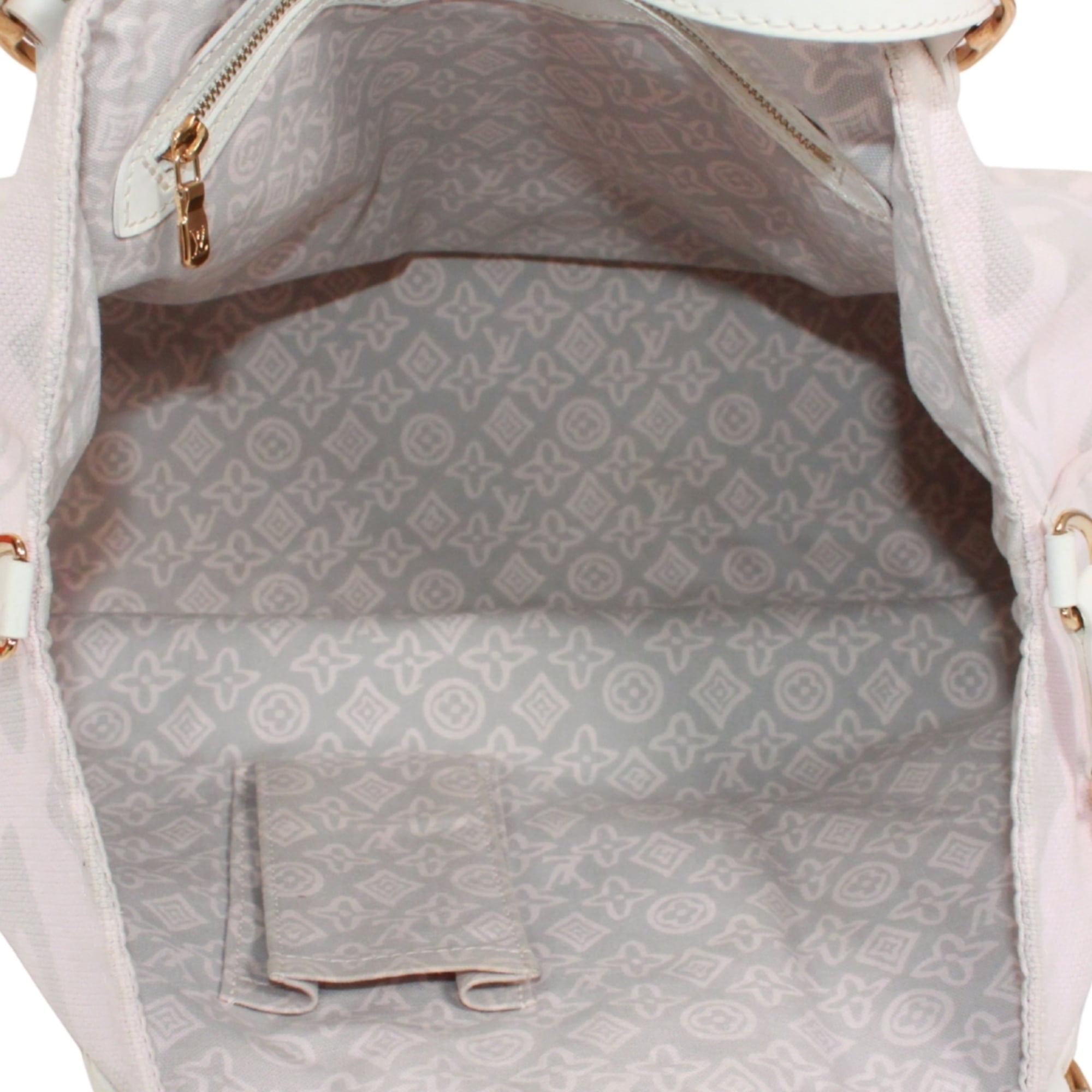Louis Vuitton Pink Canvas Leather Tote Bag (Pre-Owned)