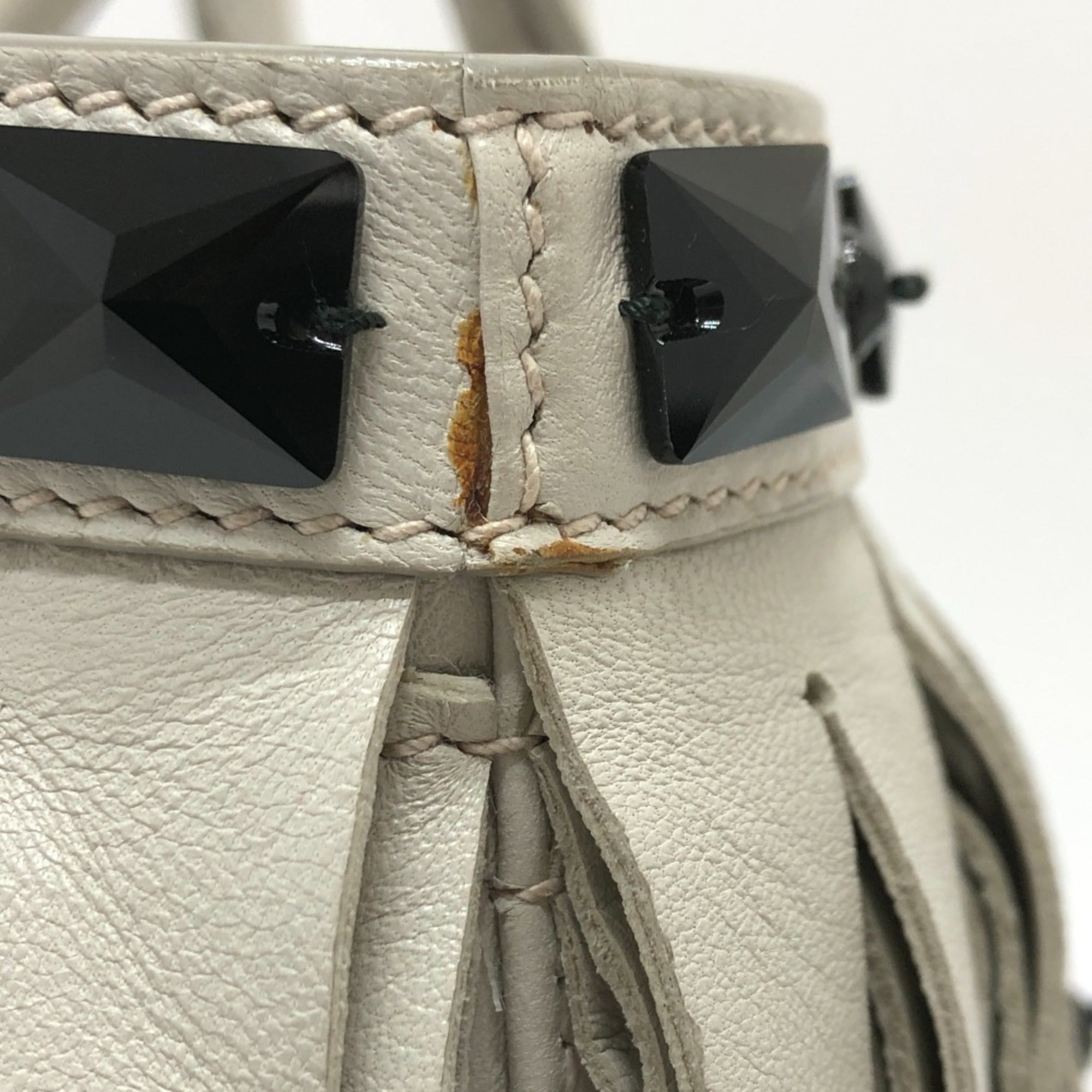 Prada White Leather Handbag (Pre-Owned)
