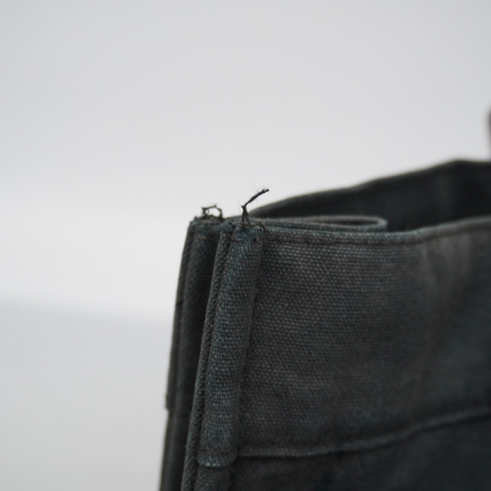 Hermes Black Canvas Tote Bag (Pre-Owned)