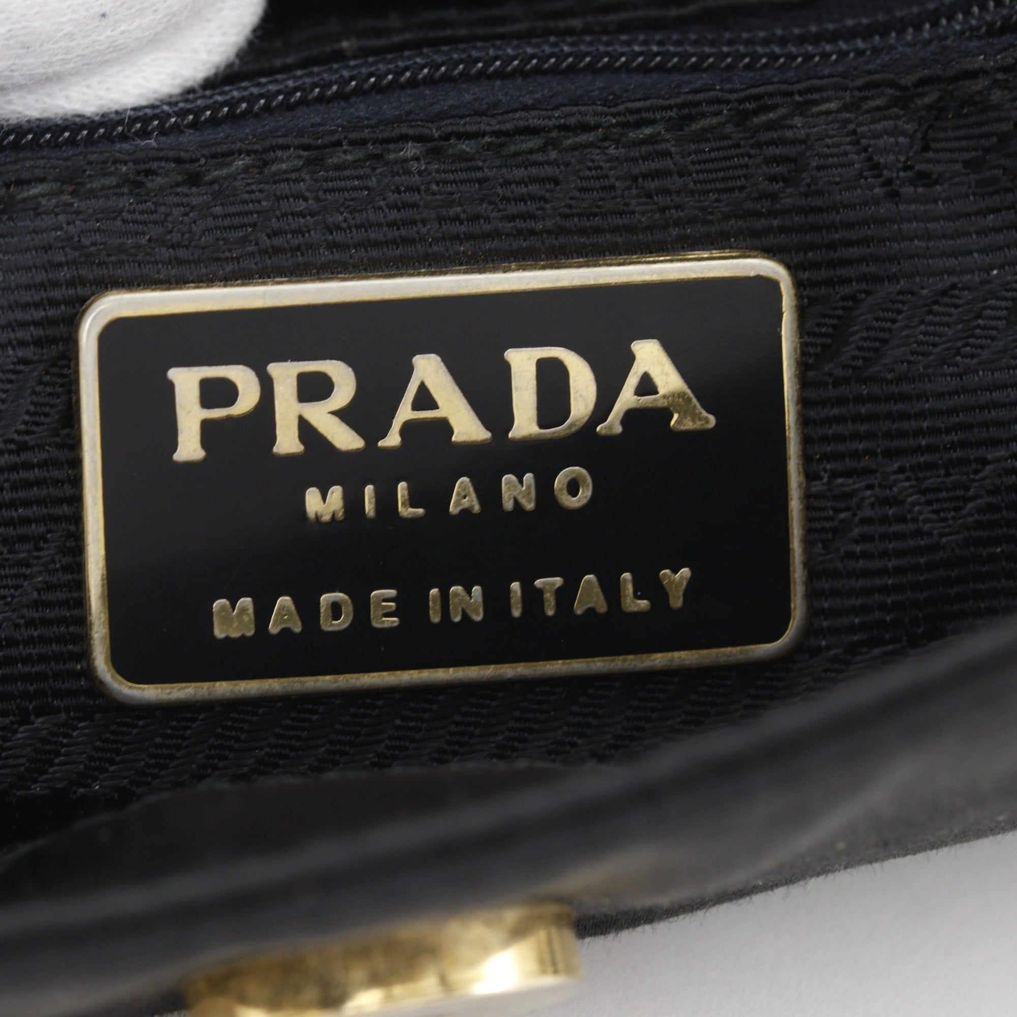 Prada Black Satin Shoulder Bag (Pre-Owned)