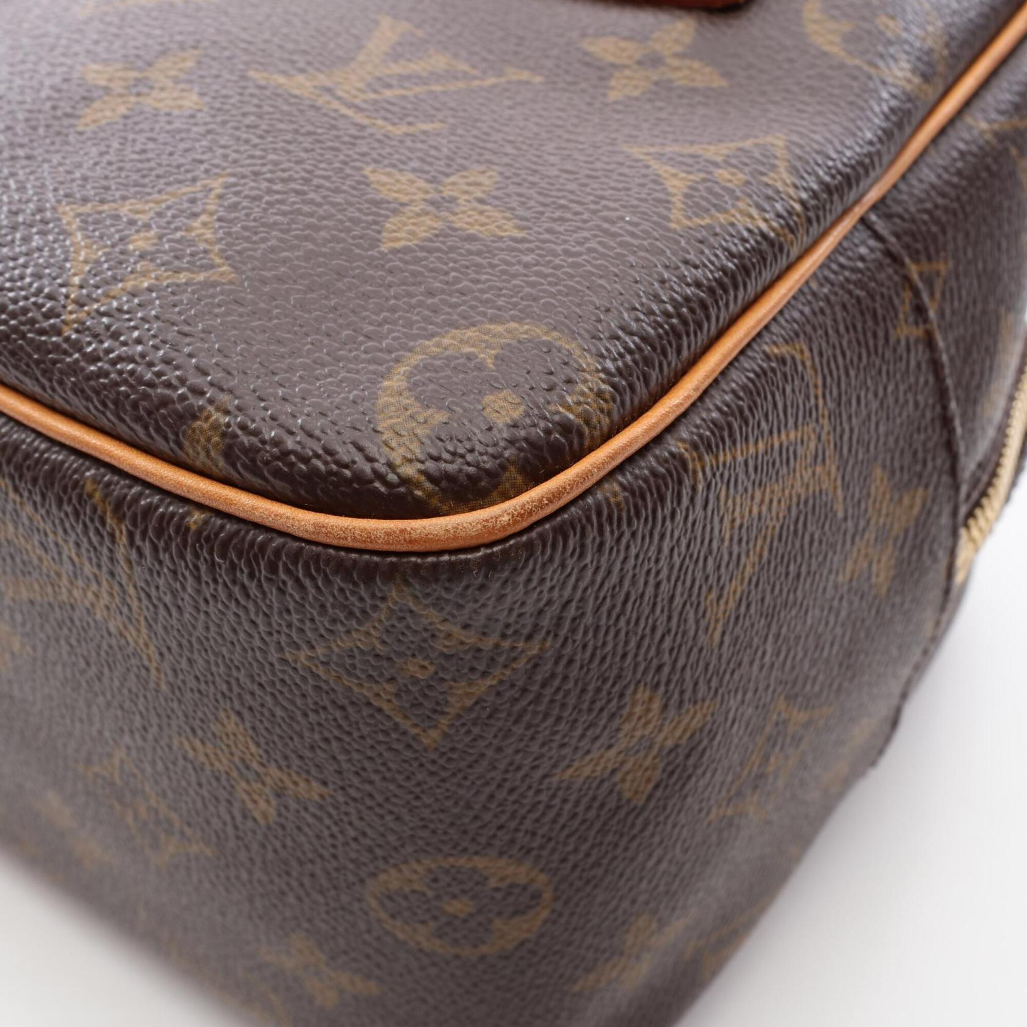 Louis Vuitton Brown Coated Canvas Pvc Monogram Leather Handbag Shoulder Bag (Pre-Owned)