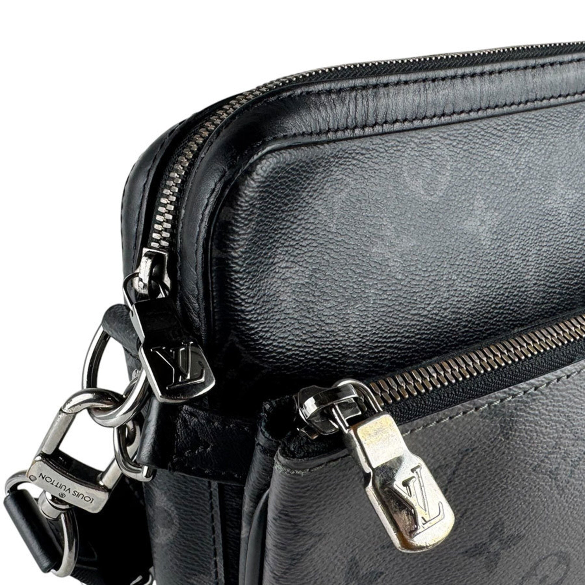 Louis Vuitton Black Gray Monogram Eclipse Monogram Eclipse Shoulder Bag (Pre-Owned)