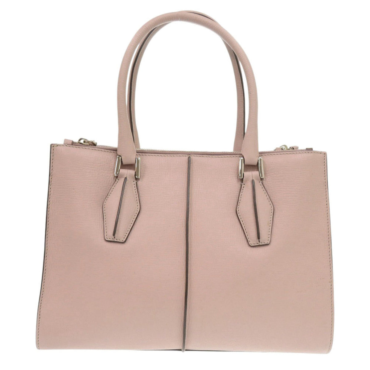 Tod's Pink Leather Handbag Tote Bag (Pre-Owned)
