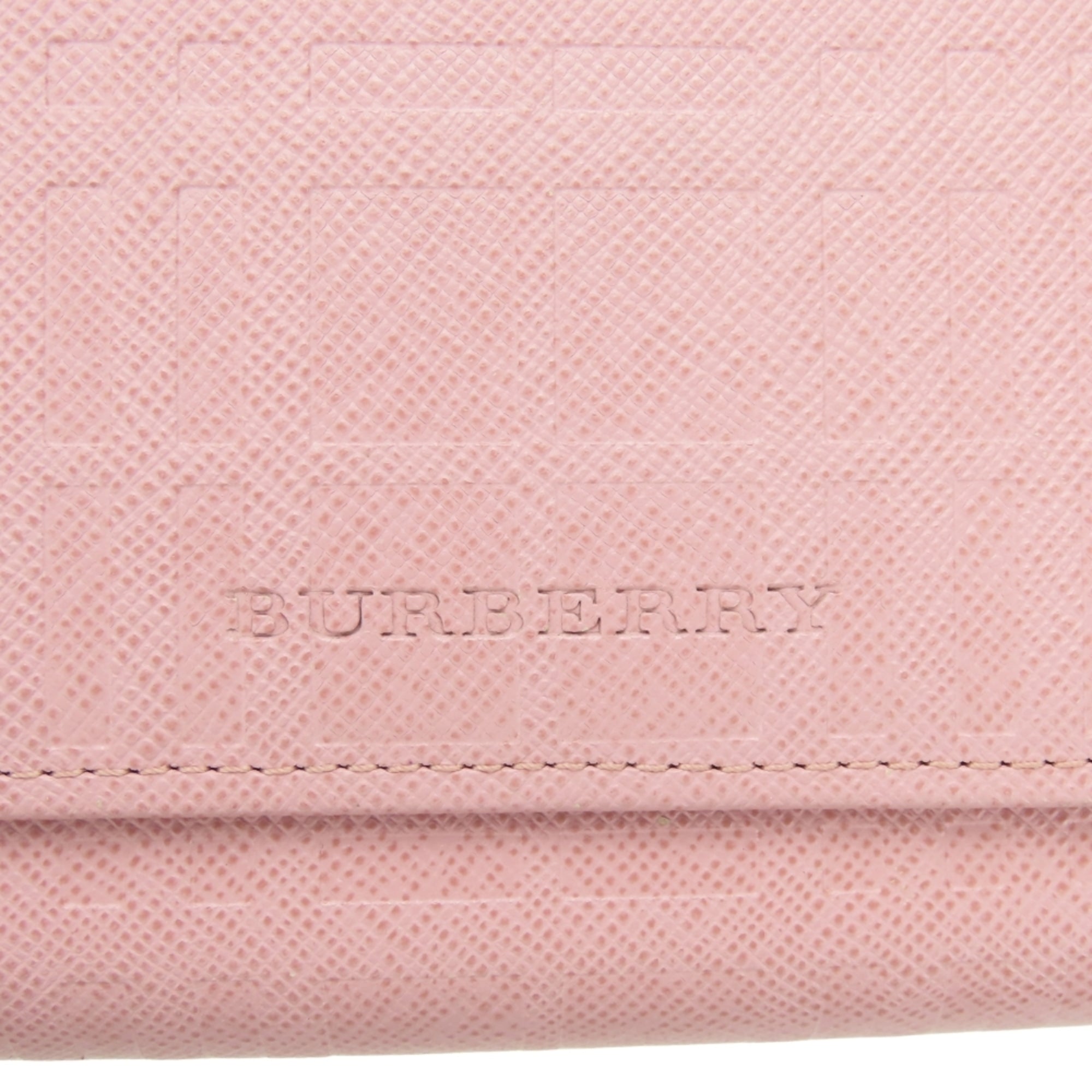 Burberry Pink Leather Coin Purse/Coin Case (Pre-Owned)
