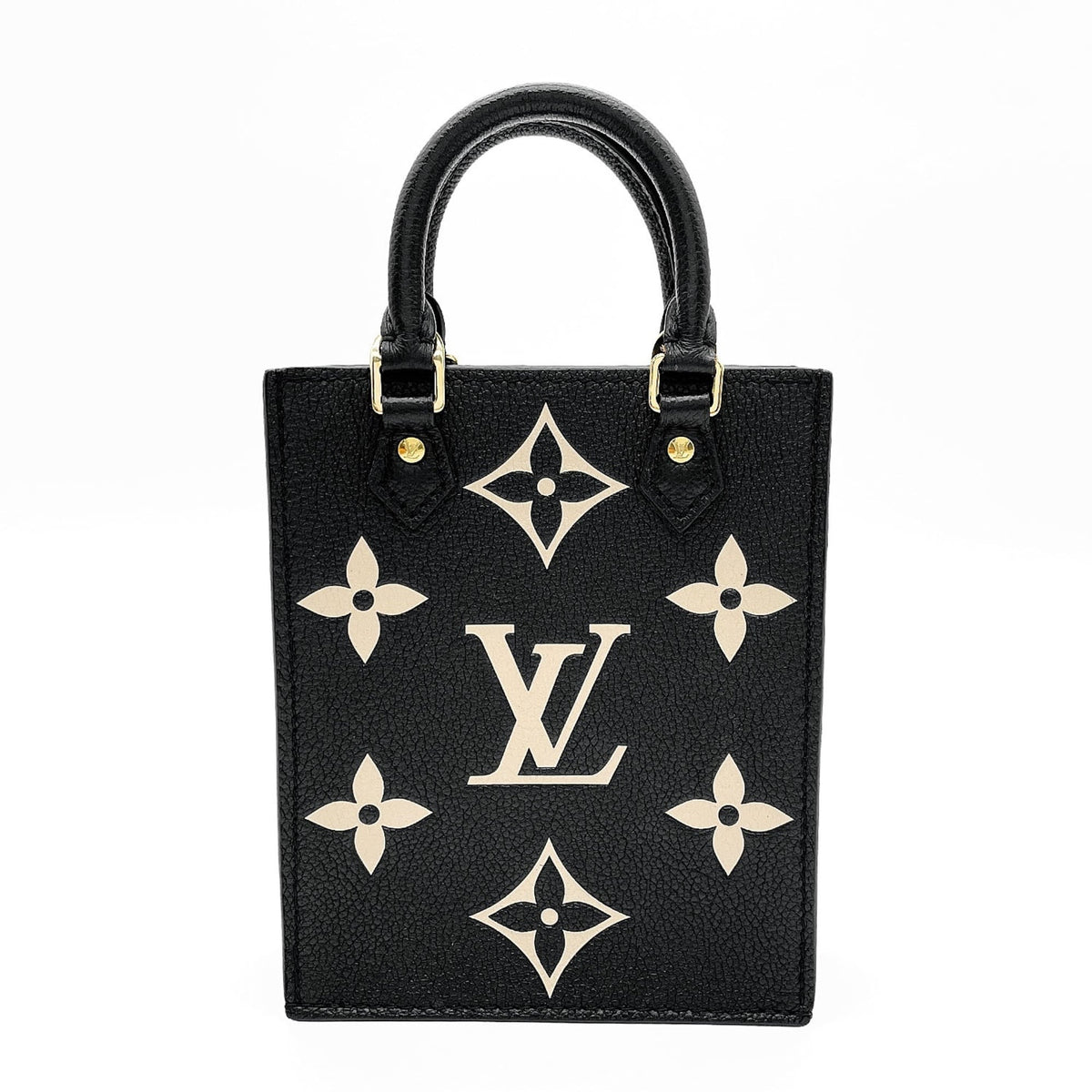 Louis Vuitton Monogram Empreinte Black Leather Metal Shoulder Bag (Pre-Owned)