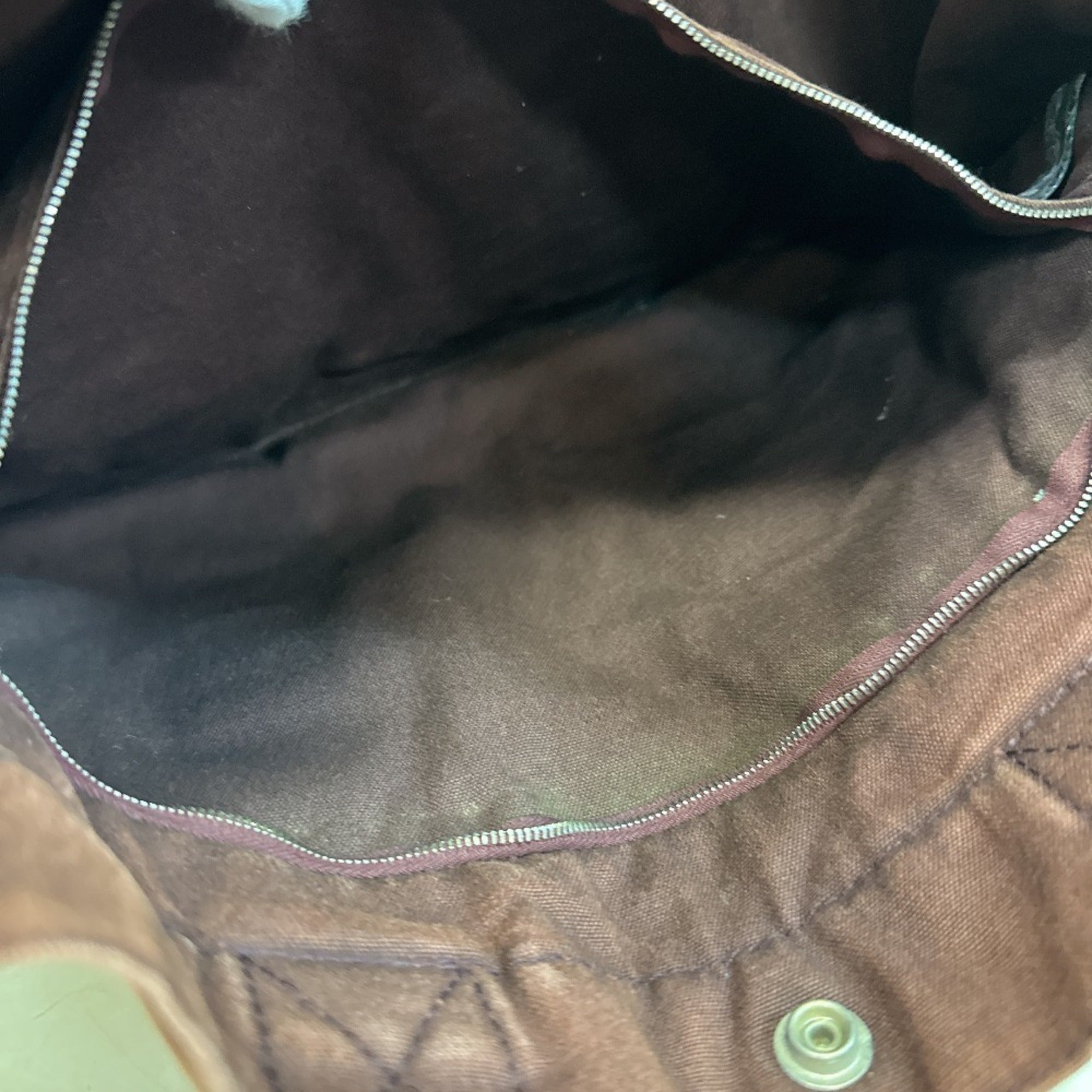 Hermes Red Color Wine Canvas Tote Bag (Pre-Owned)