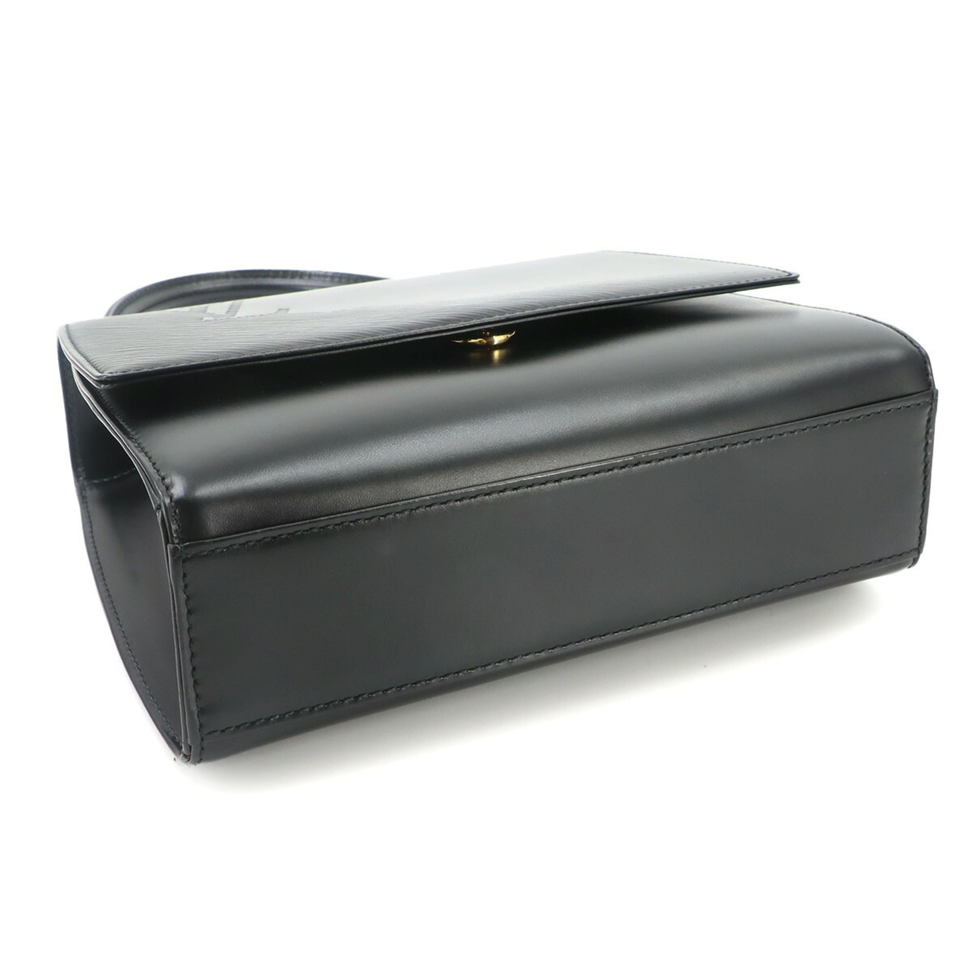 Louis Vuitton Black Noir Leather Handbag (Pre-Owned)