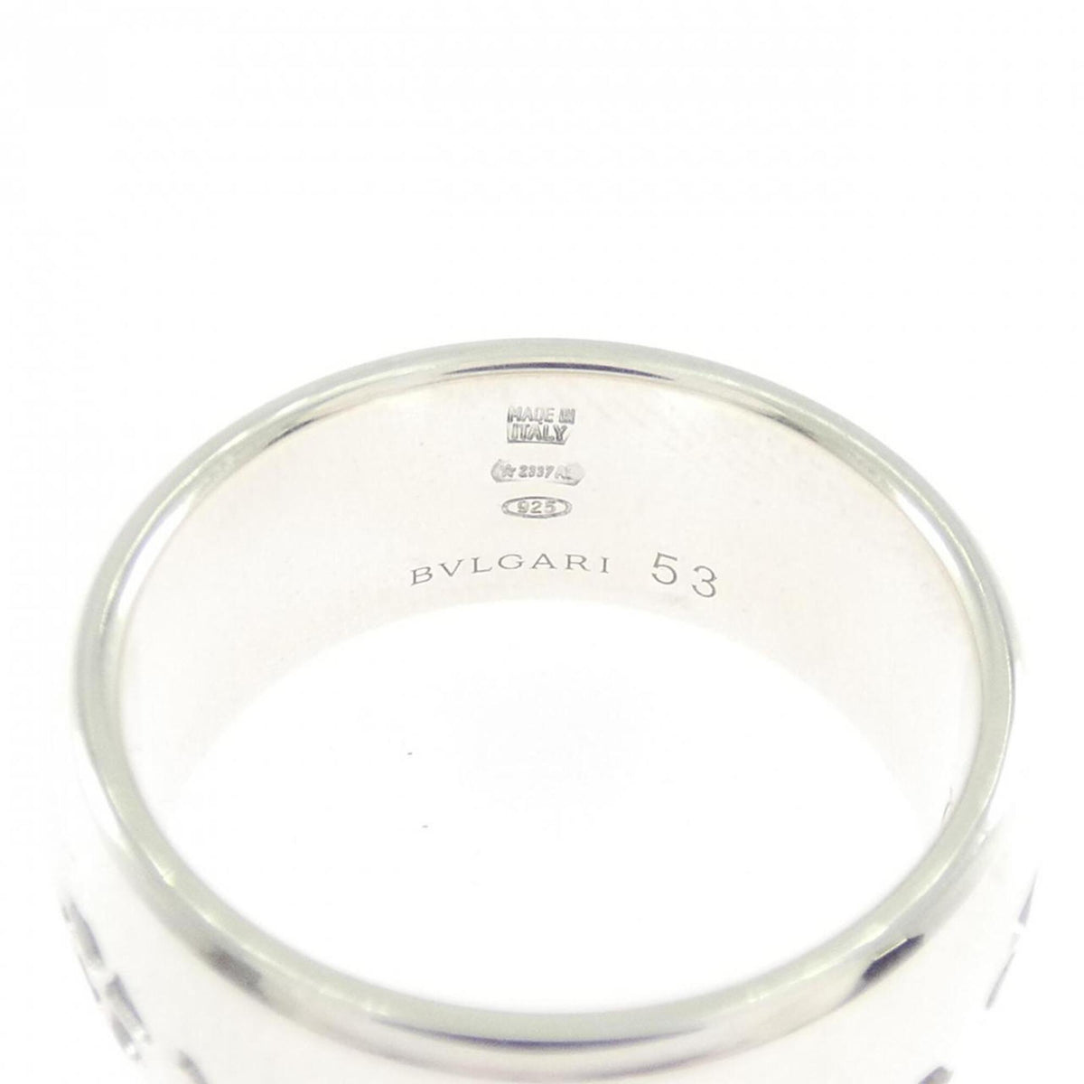 Bvlgari Silver 925 Band Ring (Pre-Owned)