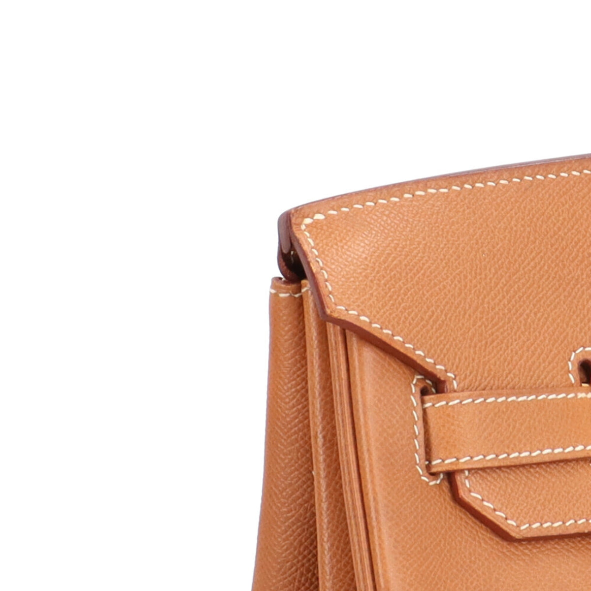 Hermes Brown Gold Togo Leather Handbag (Pre-Owned)