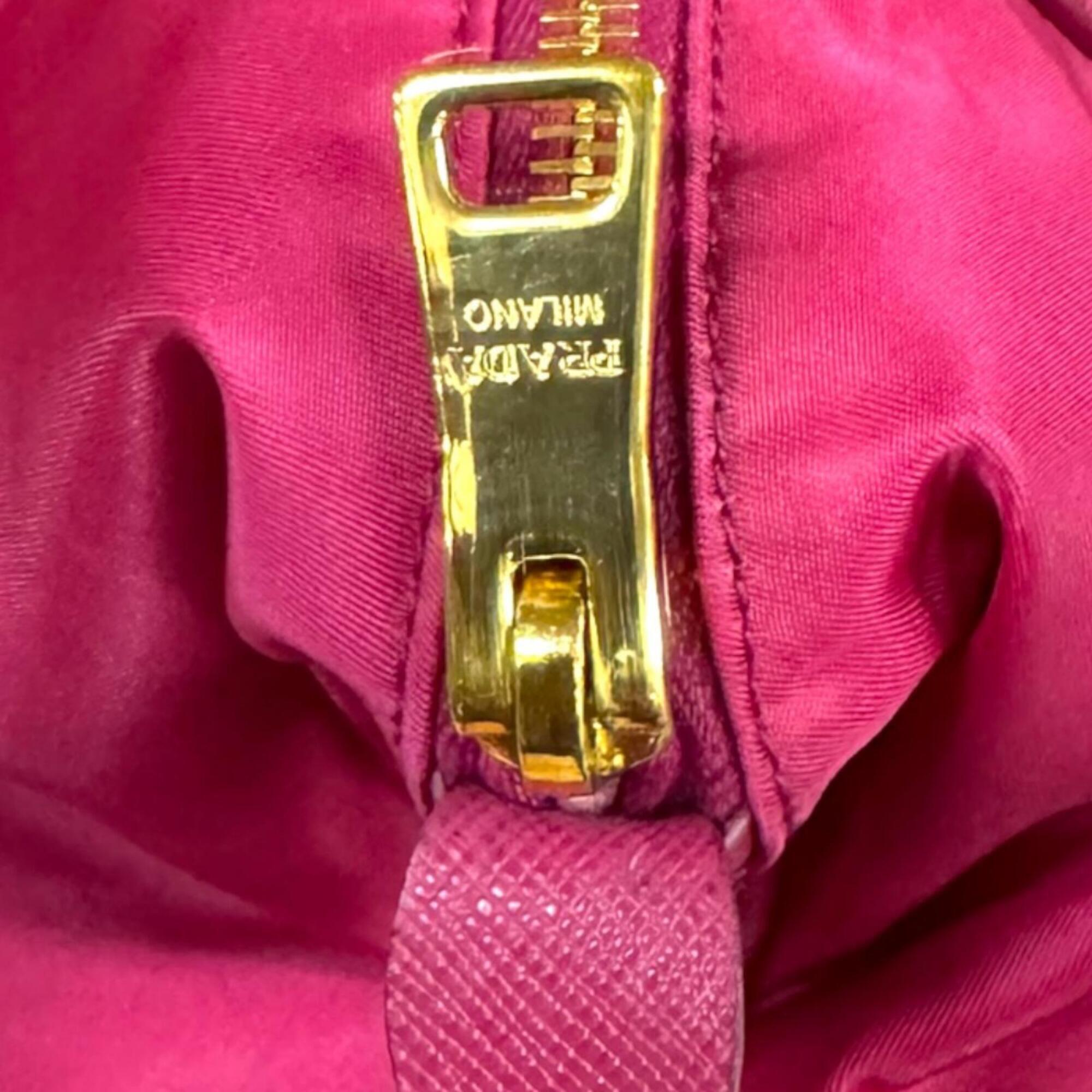 Prada Pink Nylon Shoulder Bag (Pre-Owned)