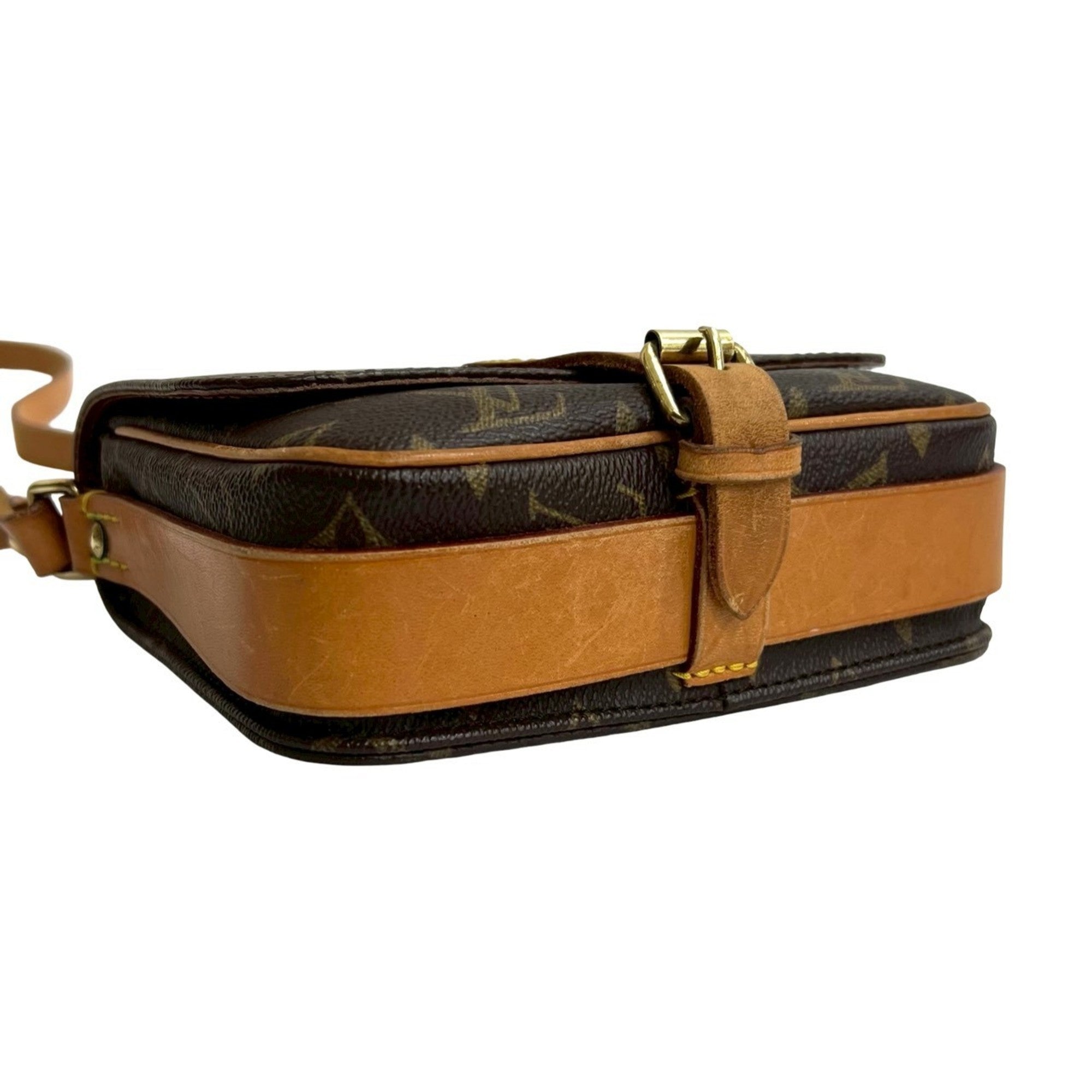 Louis Vuitton Brown Leather Pvc Pochette Shoulder Bag (Pre-Owned)