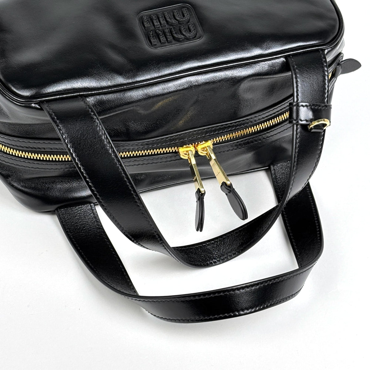 Miu Miu Black Leather Handbag (Pre-Owned)