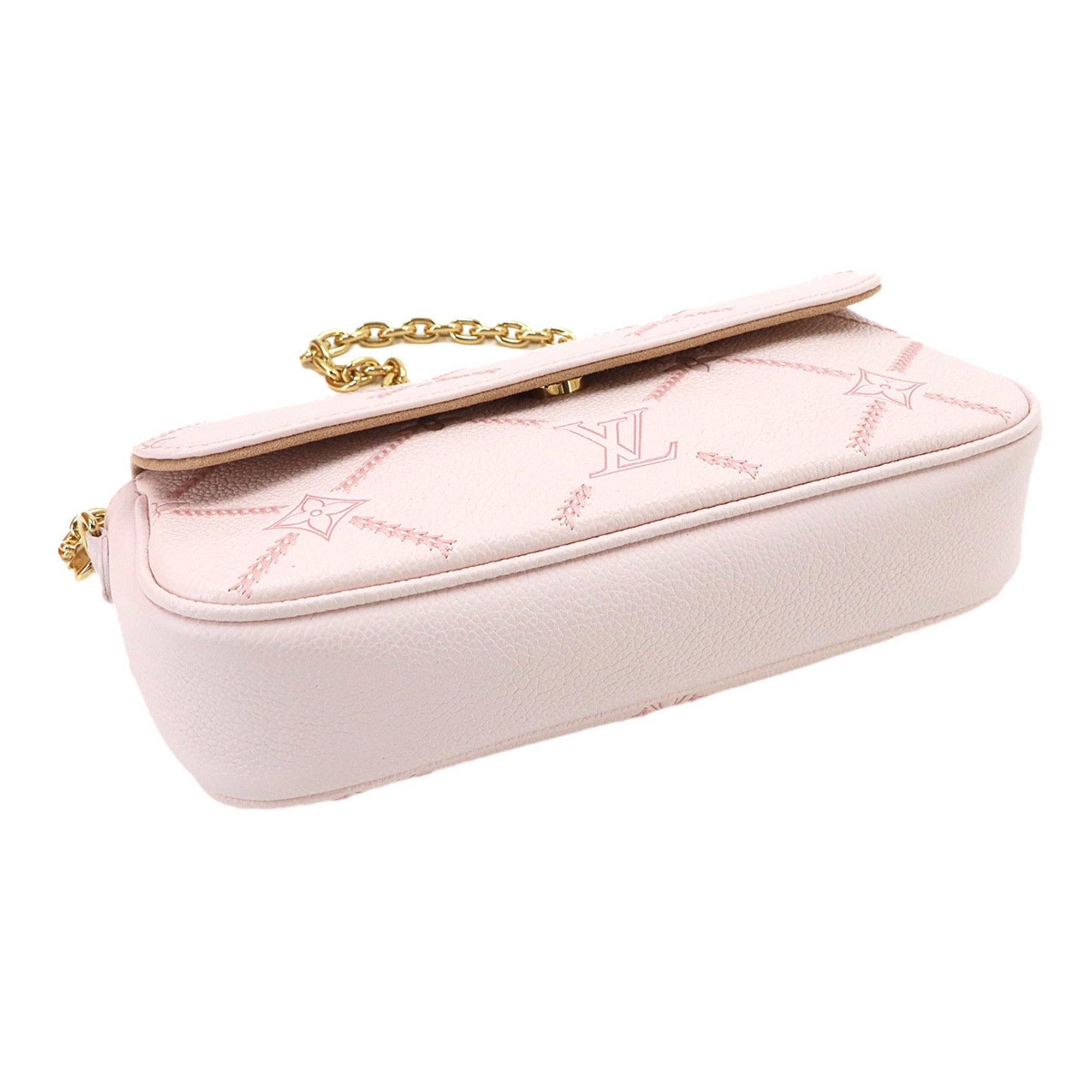 Louis Vuitton Pink Monogram Empreinte Leather Shoulder Bag (Pre-Owned)