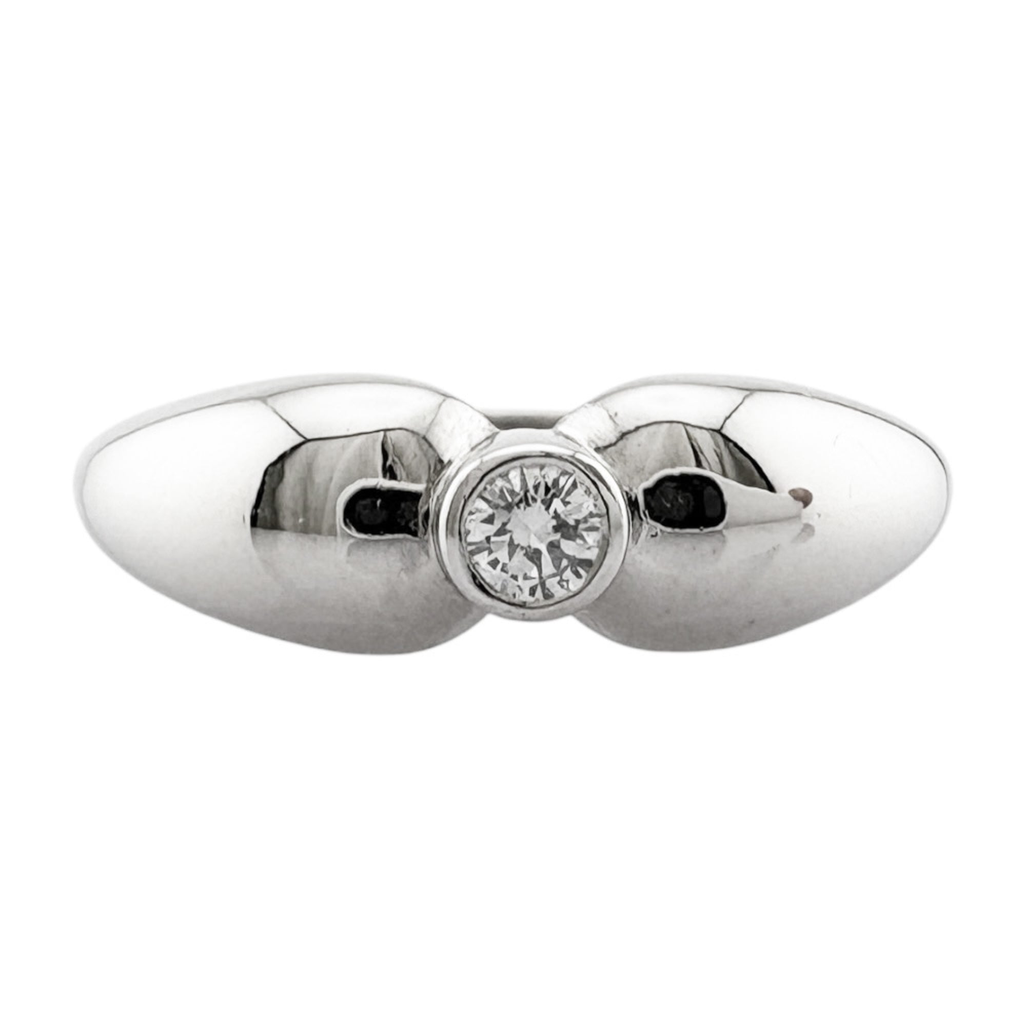 Tiffany Silver Platinum 950 Band Ring (Pre-Owned)