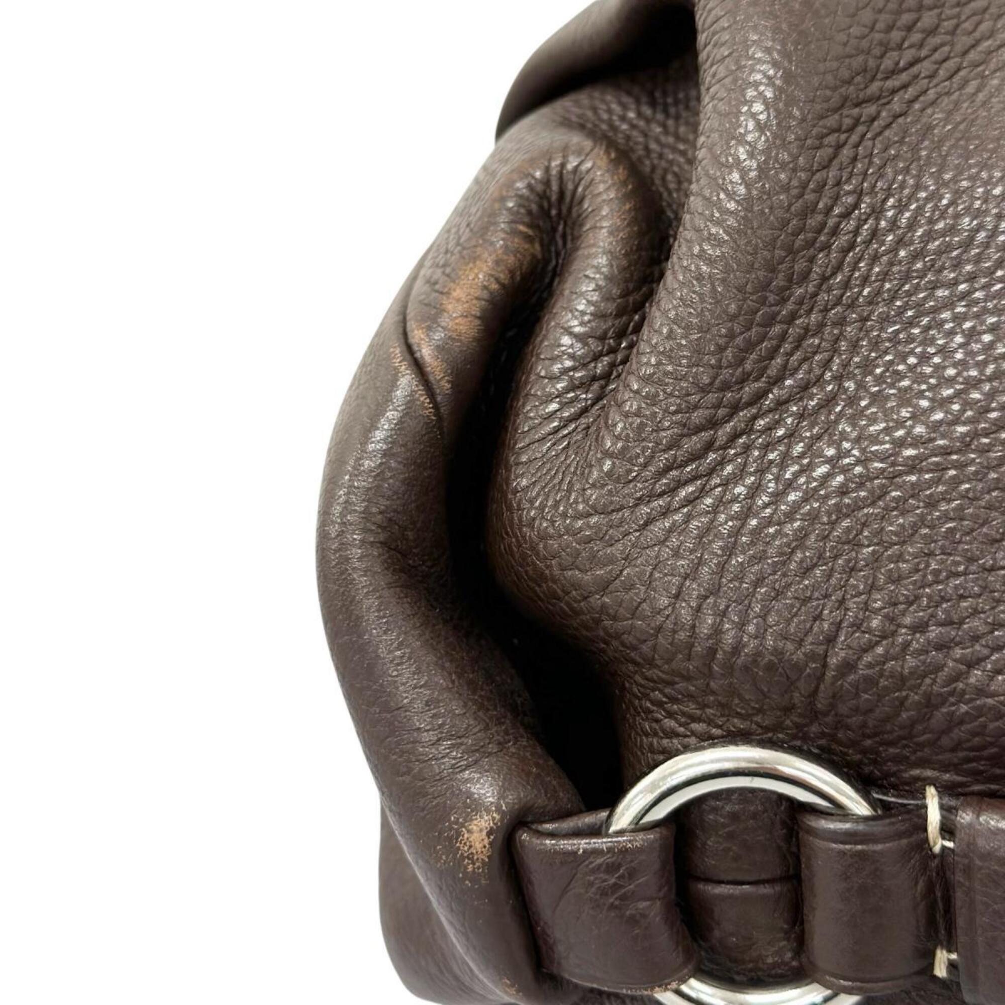 Coach Brown Leather Handbag Shoulder Bag (Pre-Owned)