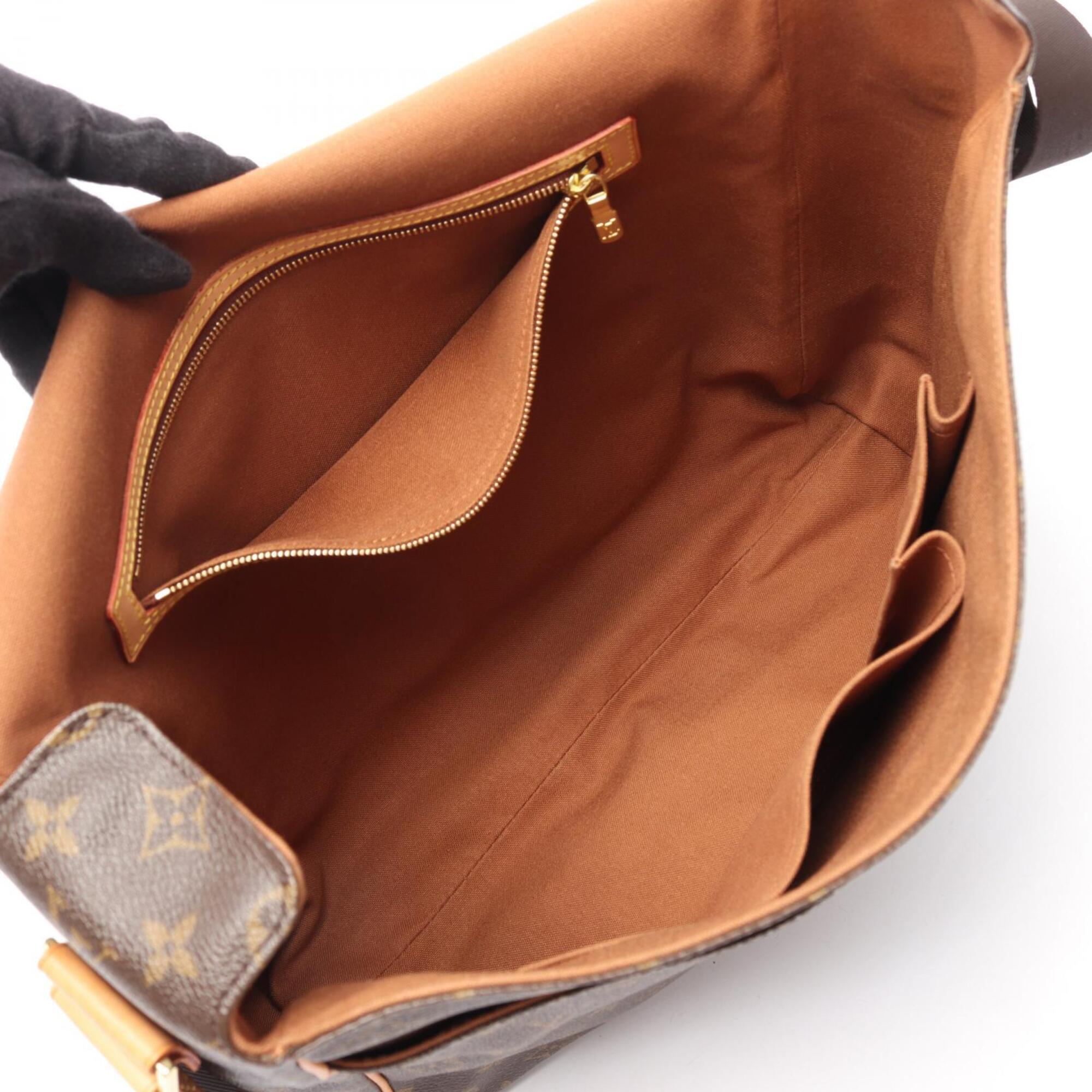 Louis Vuitton Brown Monogram Coated Canvas Handbag Shoulder Bag (Pre-Owned)