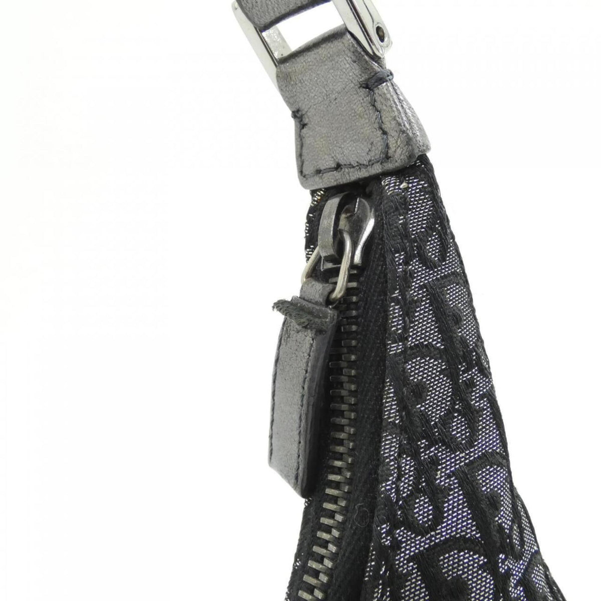 Christian Dior Black Canvas Leather Shoulder Bag (Pre-Owned)