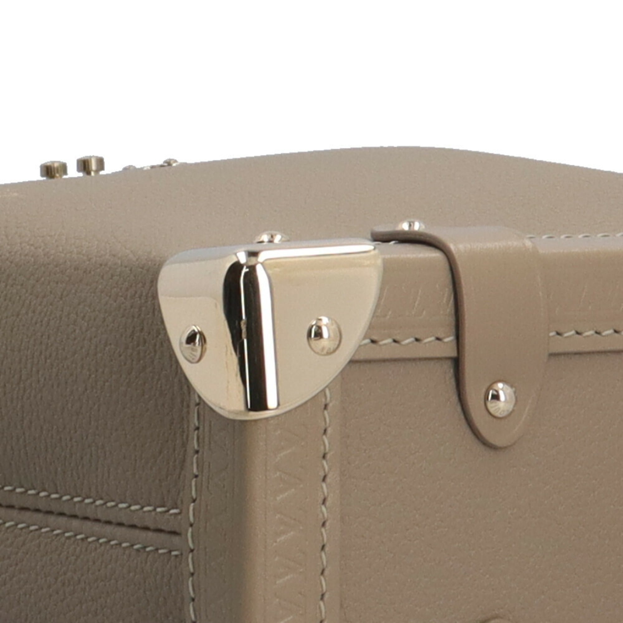 Louis Vuitton Beige Taupe Leather Shoulder Bag (Pre-Owned)