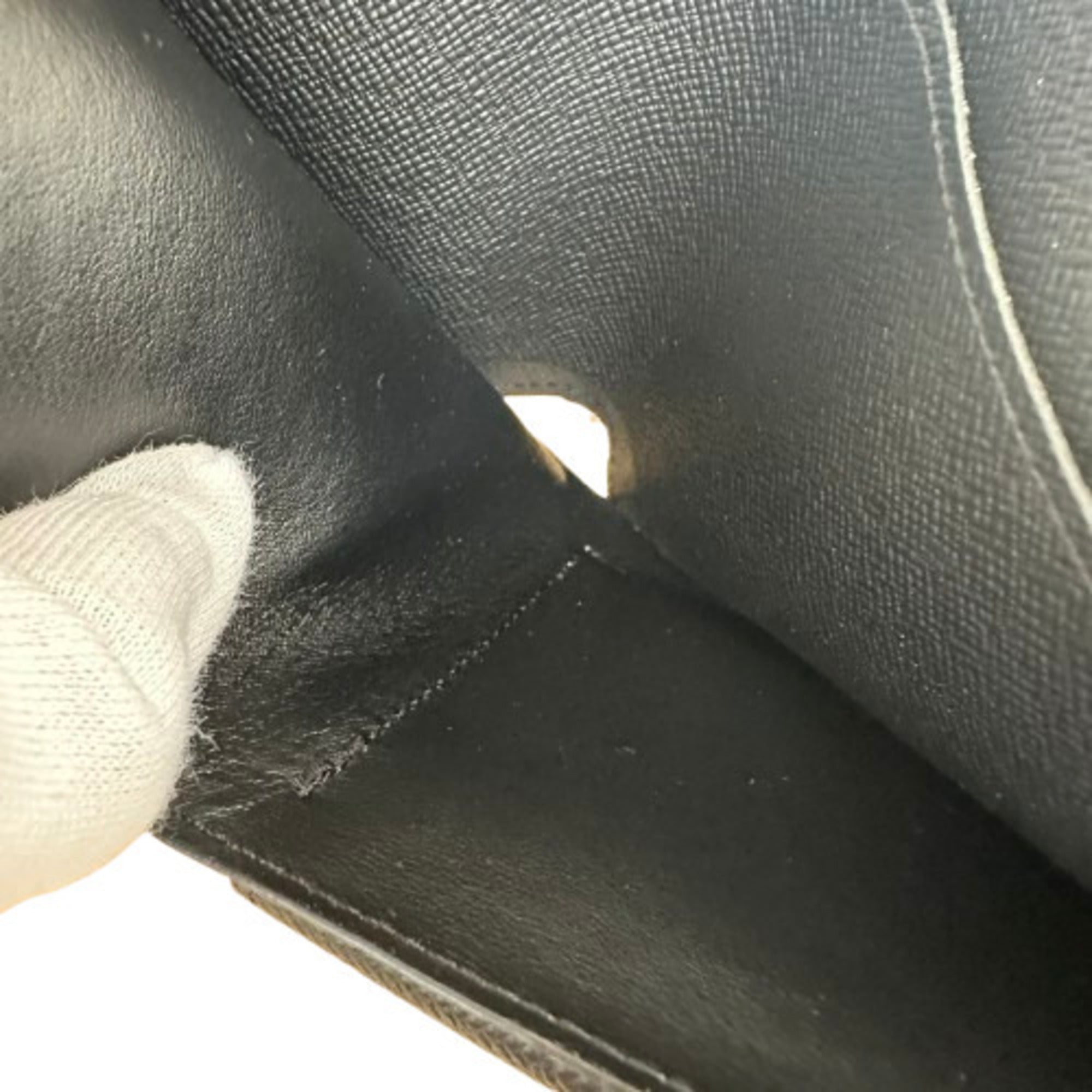Louis Vuitton Monogram Eclipse Black Leather Wallet (Bi-Fold) (Pre-Owned)