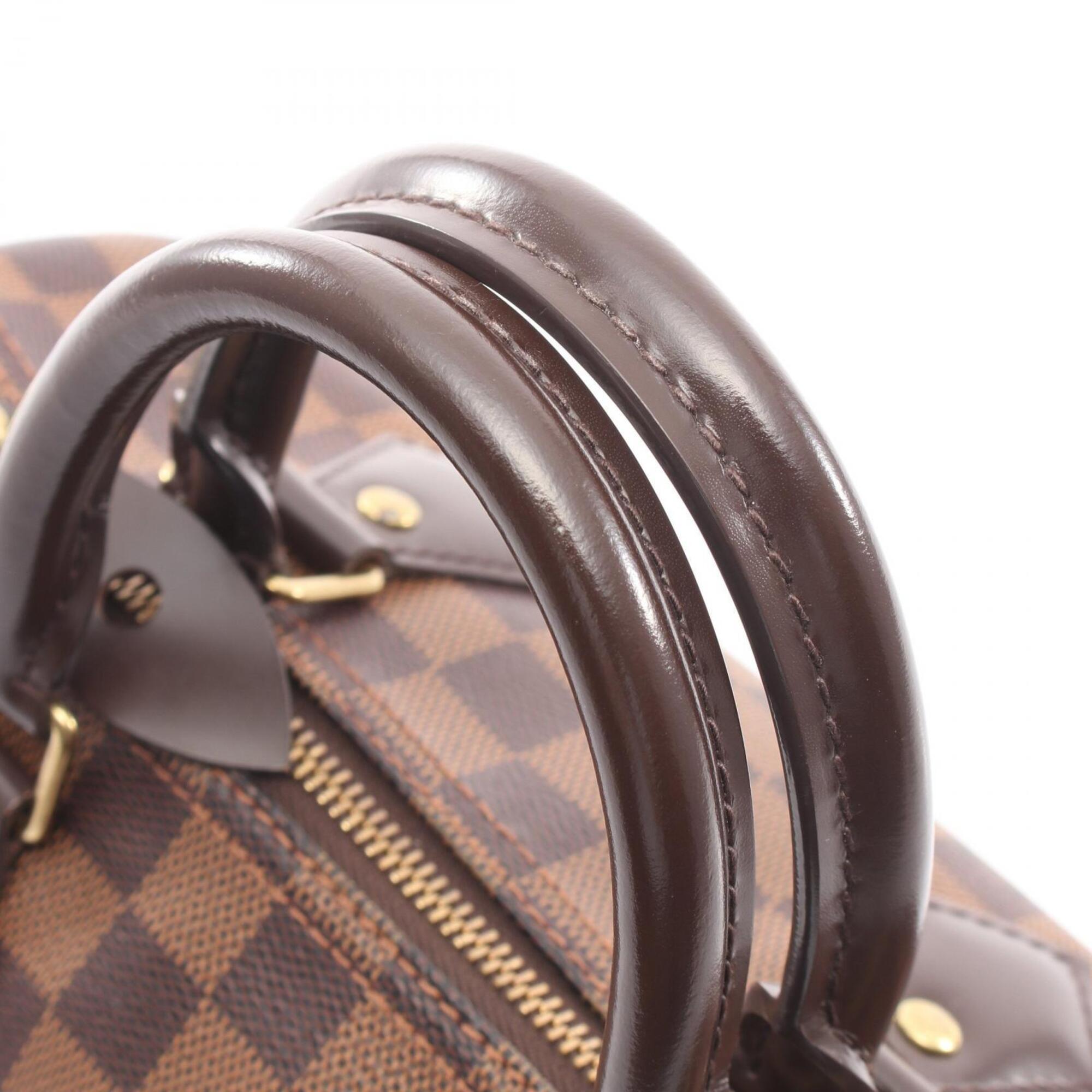 Louis Vuitton Brown Coated Canvas Leather Handbag (Pre-Owned)