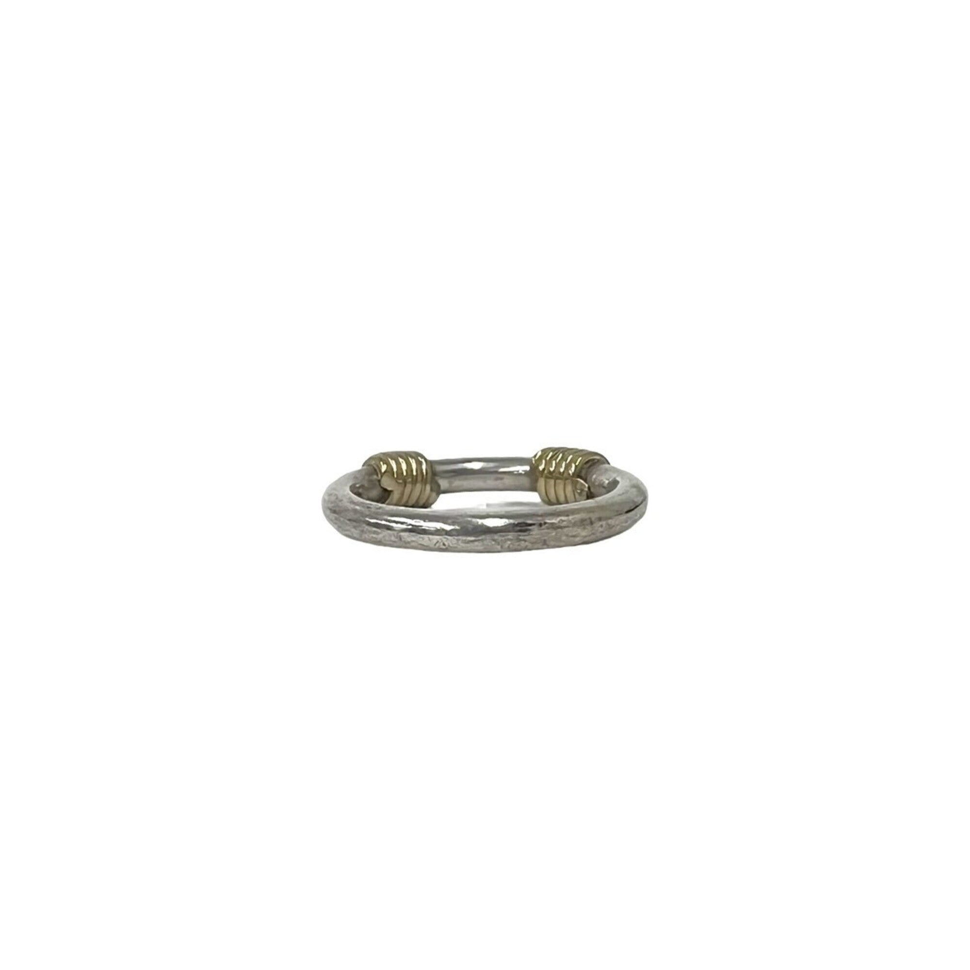 Tiffany Gold Silver Yellow Gold (18K) Silver 925 Band Ring (Pre-Owned)