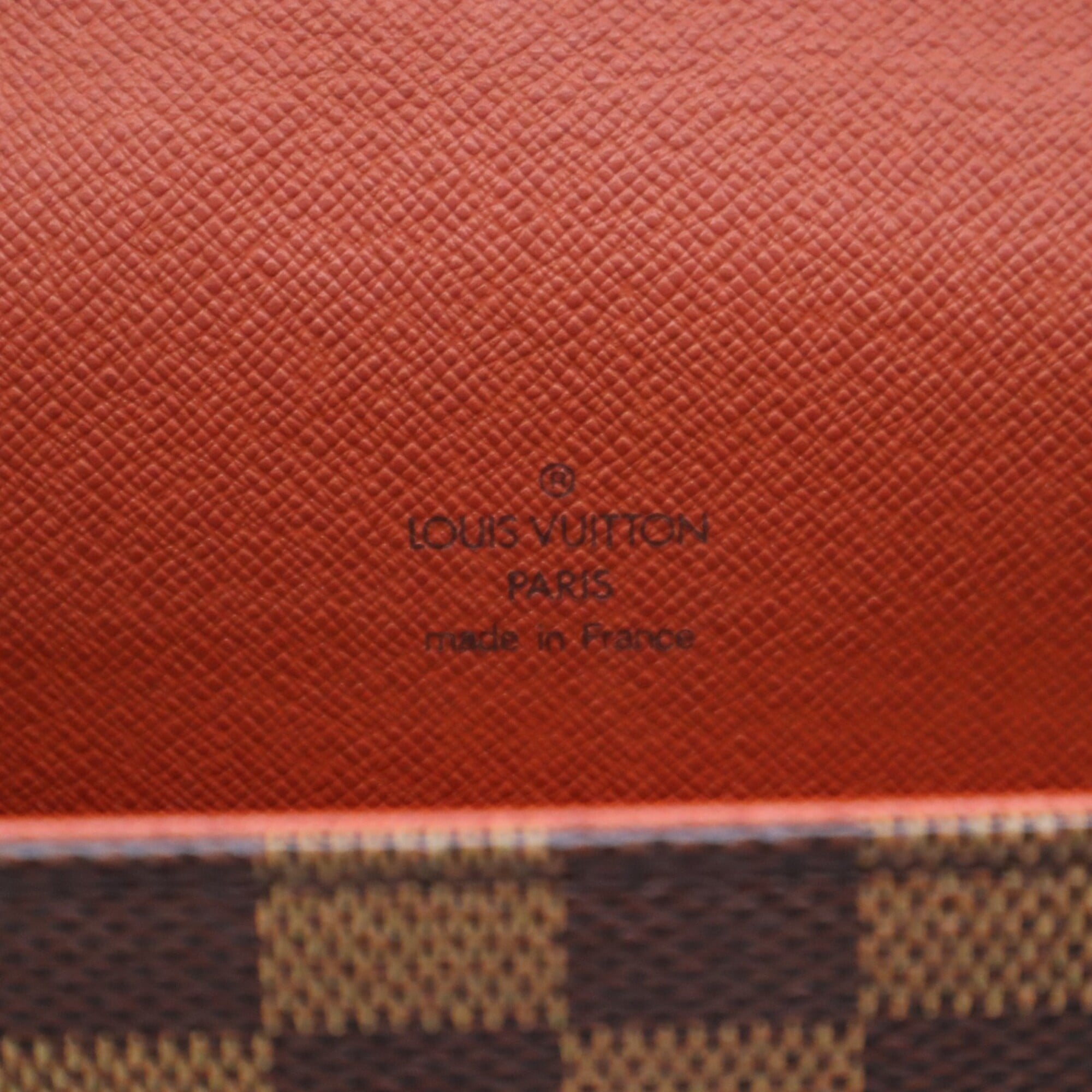 Louis Vuitton Damier Beige Brown Coated Canvas Leather Shoulder Bag (Pre-Owned)