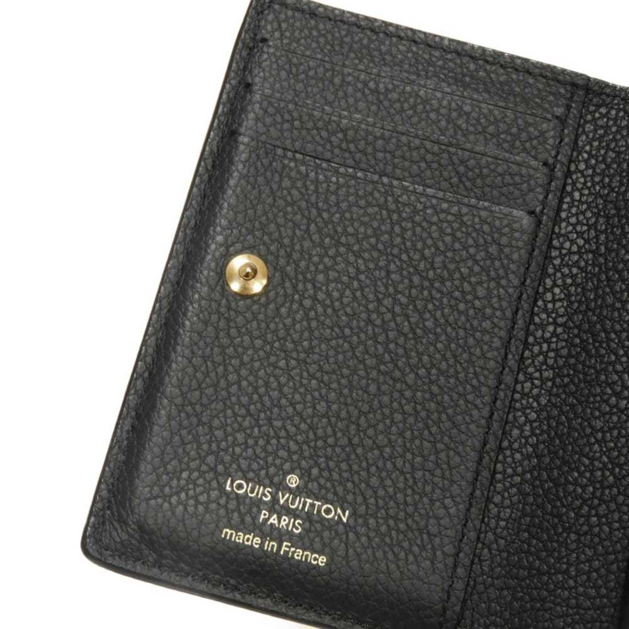 Louis Vuitton Black Galle Monogram Noir Monogram Empreinte Wallet (Bi-Fold) (Pre-Owned)
