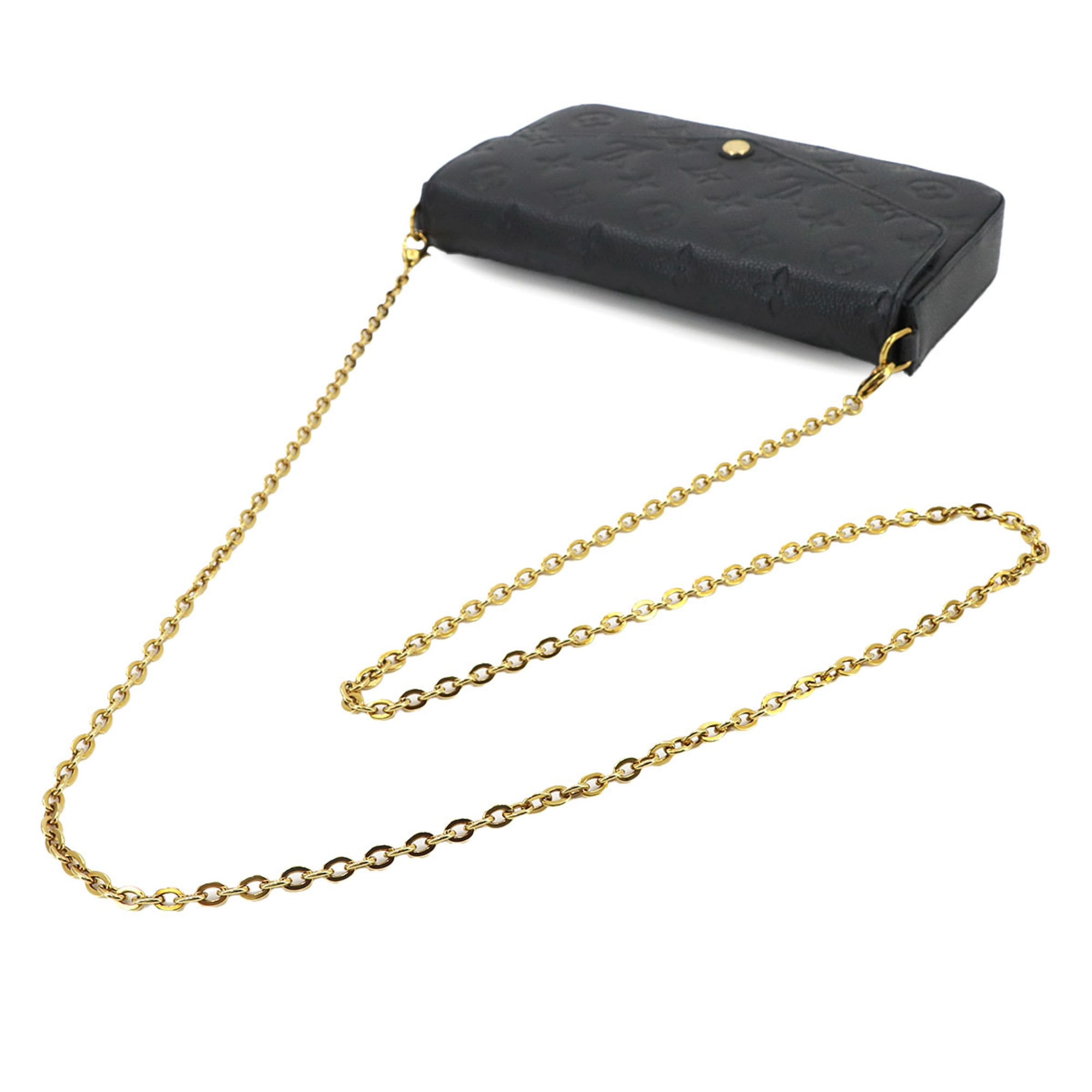 Louis Vuitton Noir Monogram Empreinte Pochette (Pre-Owned)