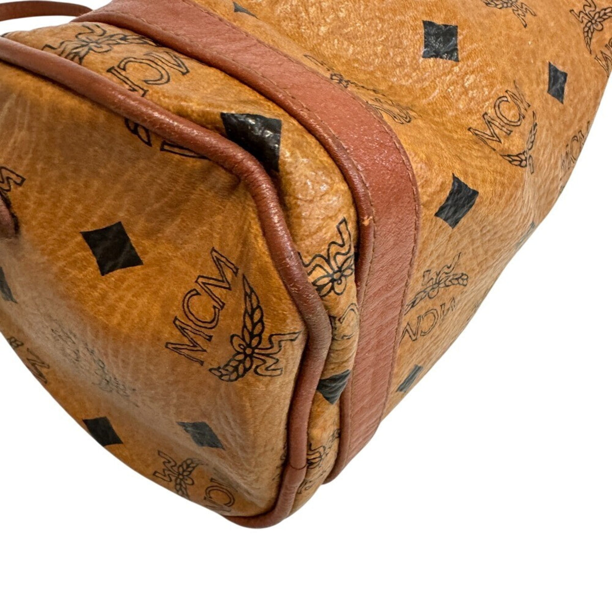 Mcm Brown Leather Shoulder Bag (Pre-Owned)