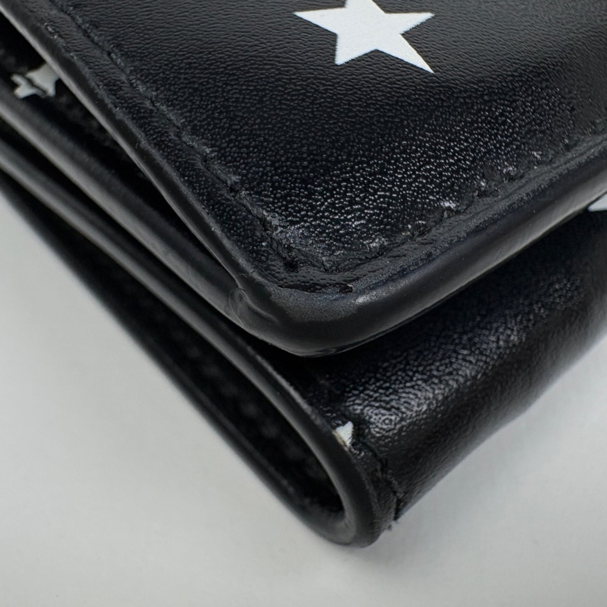 Balenciaga Black Leather Checkbook Holder (Pre-Owned)