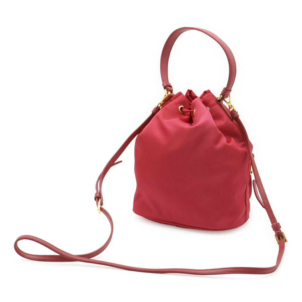 Prada Pink Nylon Handbag Shoulder Bag (Pre-Owned)