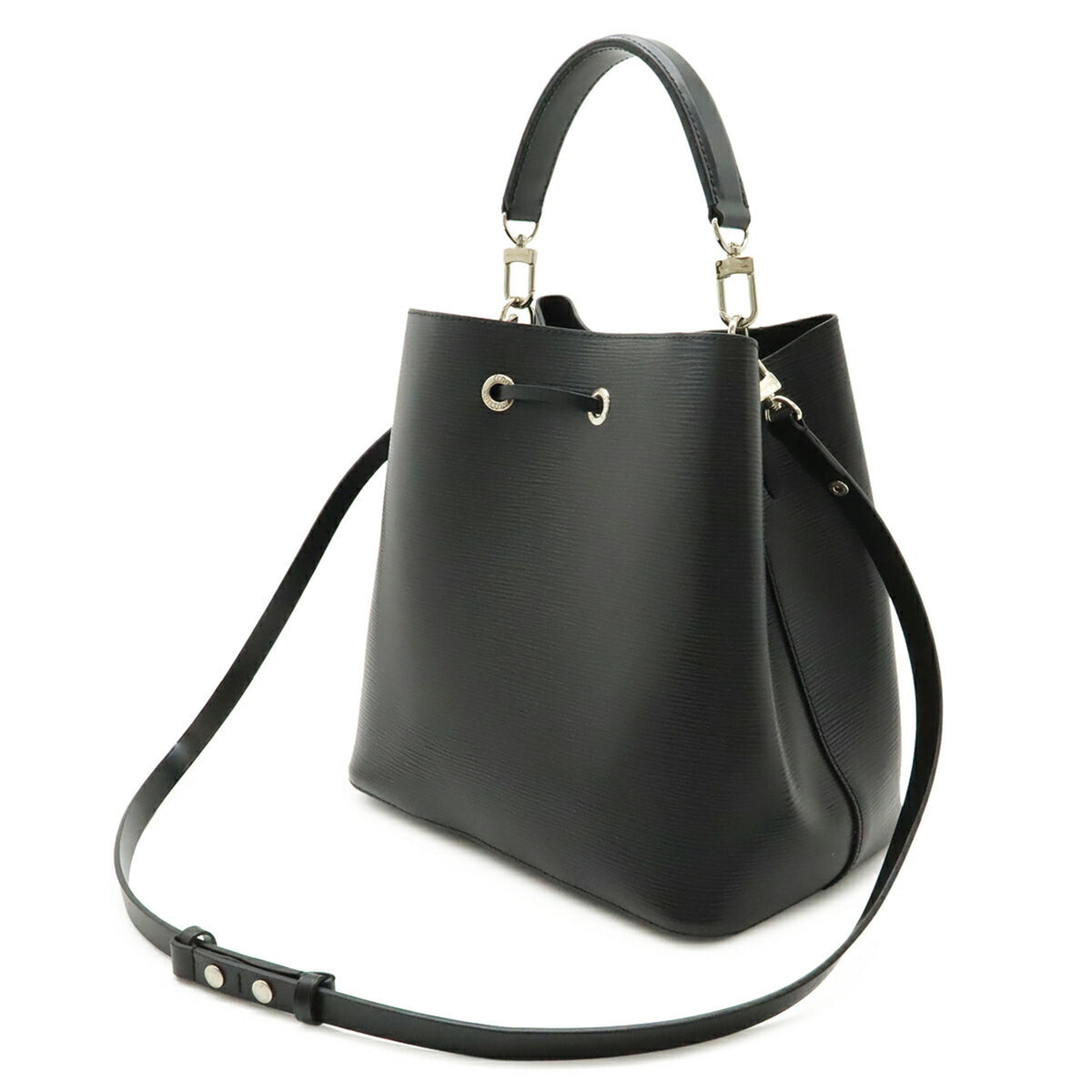 Louis Vuitton Black Noir Epi Leather Handbag Shoulder Bag (Pre-Owned)