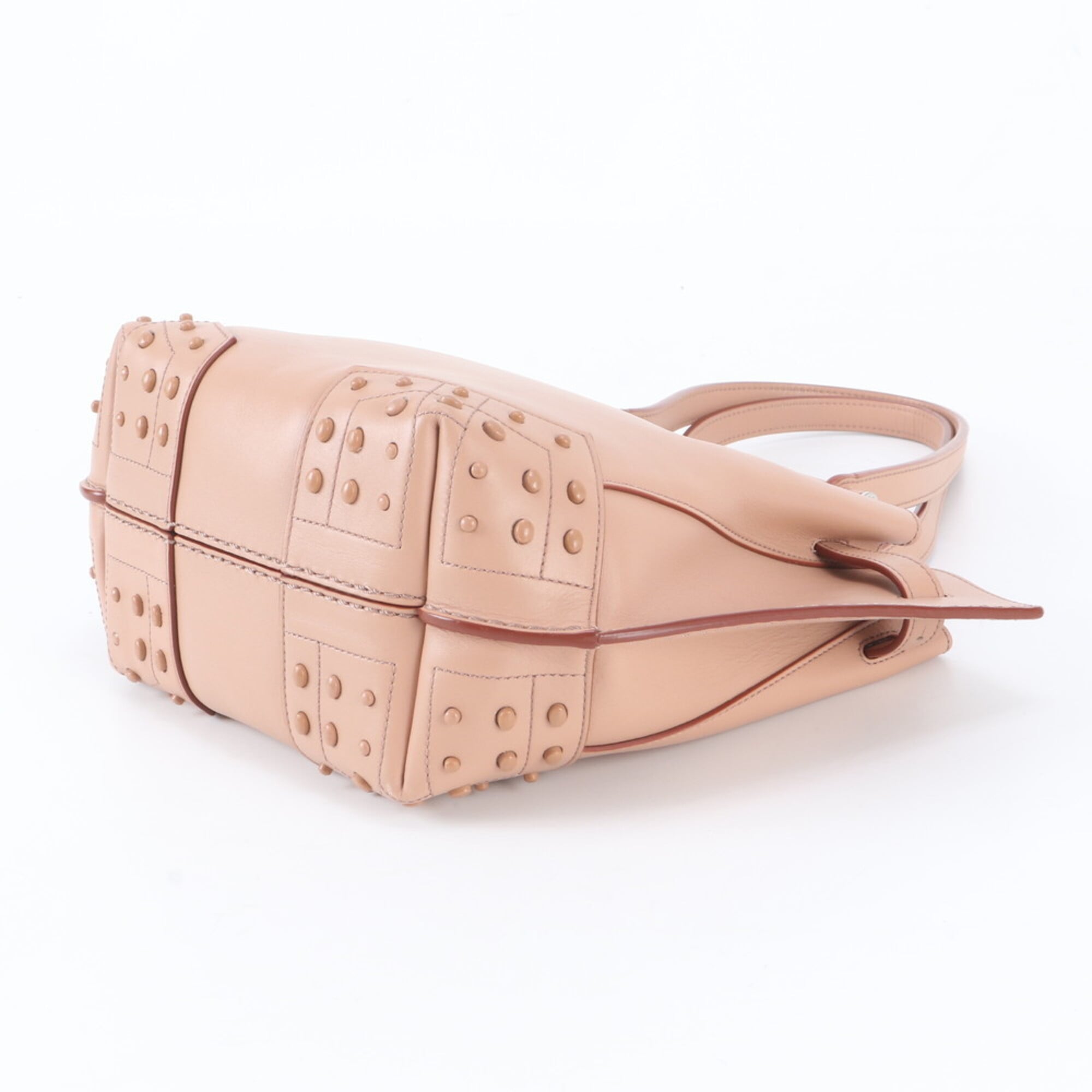 Tod's Pink Leather Handbag Tote Bag (Pre-Owned)
