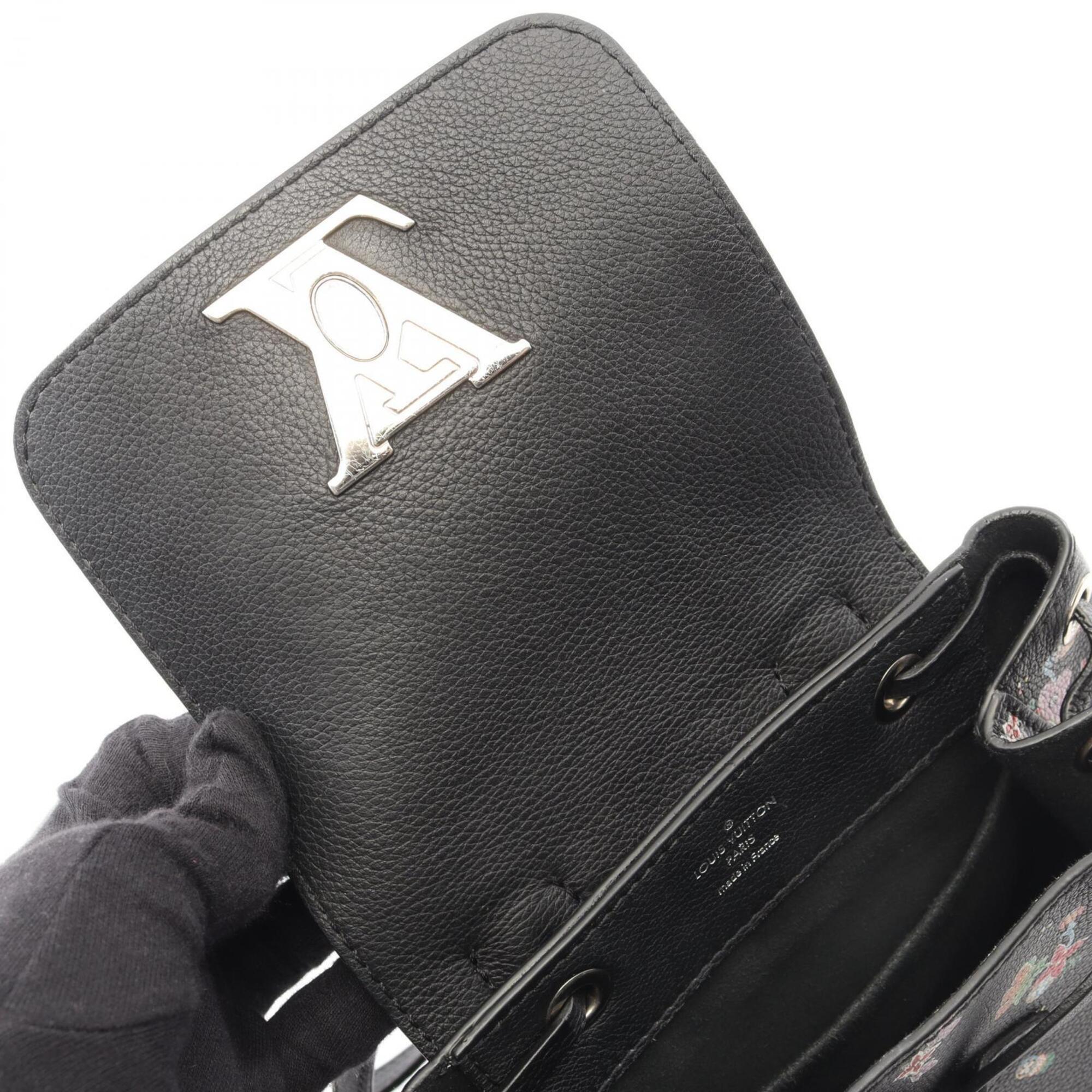 Louis Vuitton Black Leather Backpack (Pre-Owned)