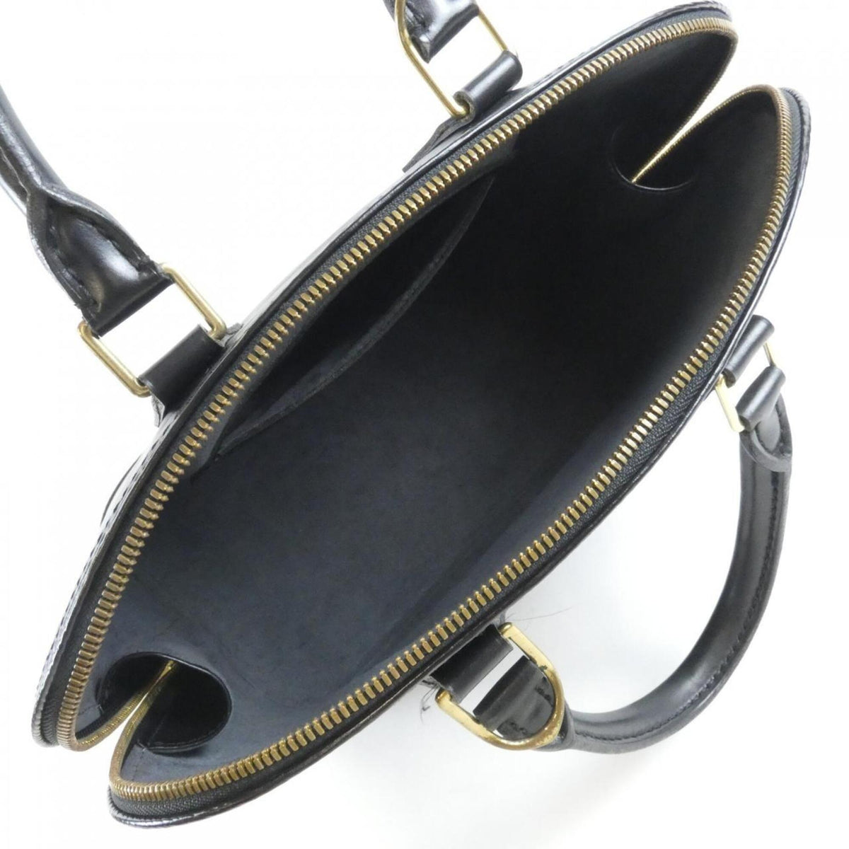 Louis Vuitton Black Leather Handbag (Pre-Owned)