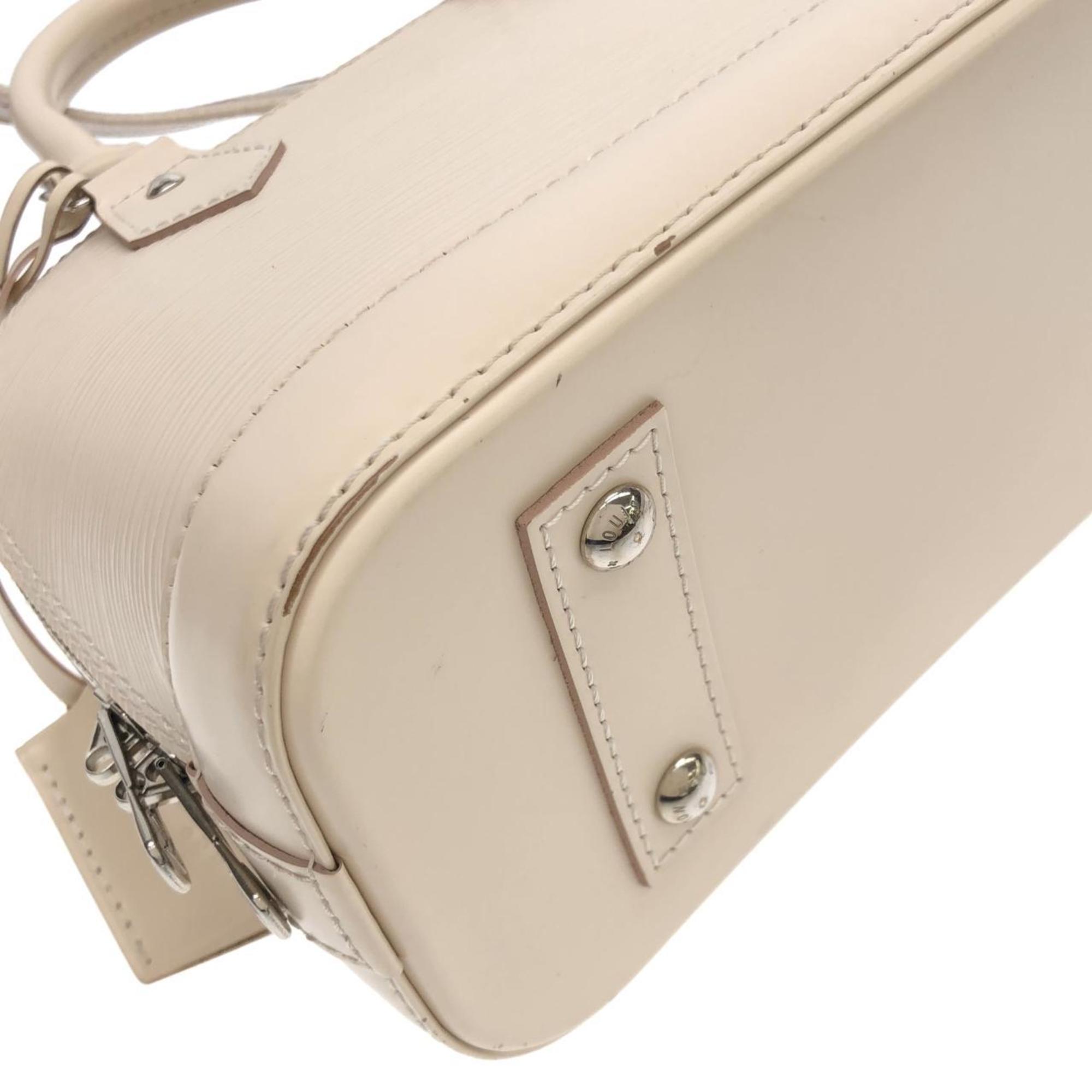 Louis Vuitton Epi Silver Leather Handbag (Pre-Owned)